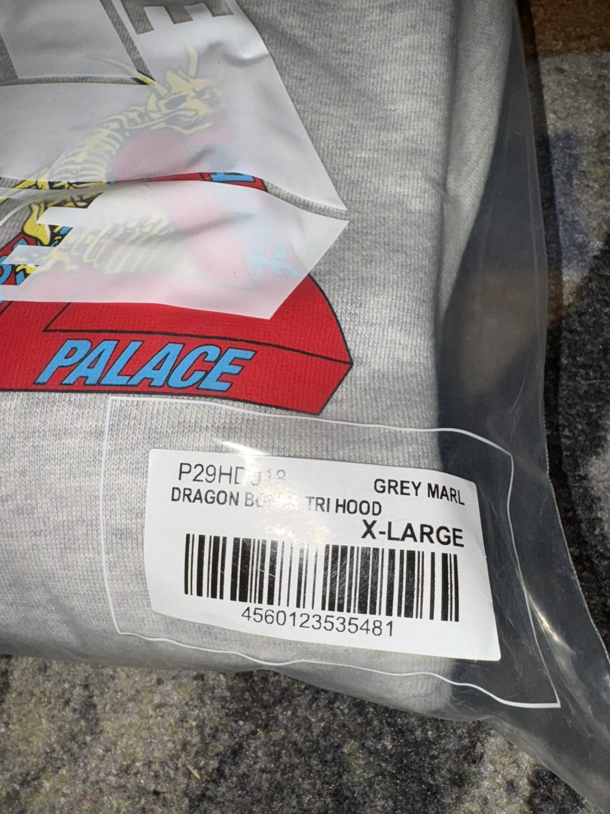 Palace Palace Dragon Bones Tri Ferg Hoodie Grey Size US XL / EU 56 / 4 - 4 Thumbnail