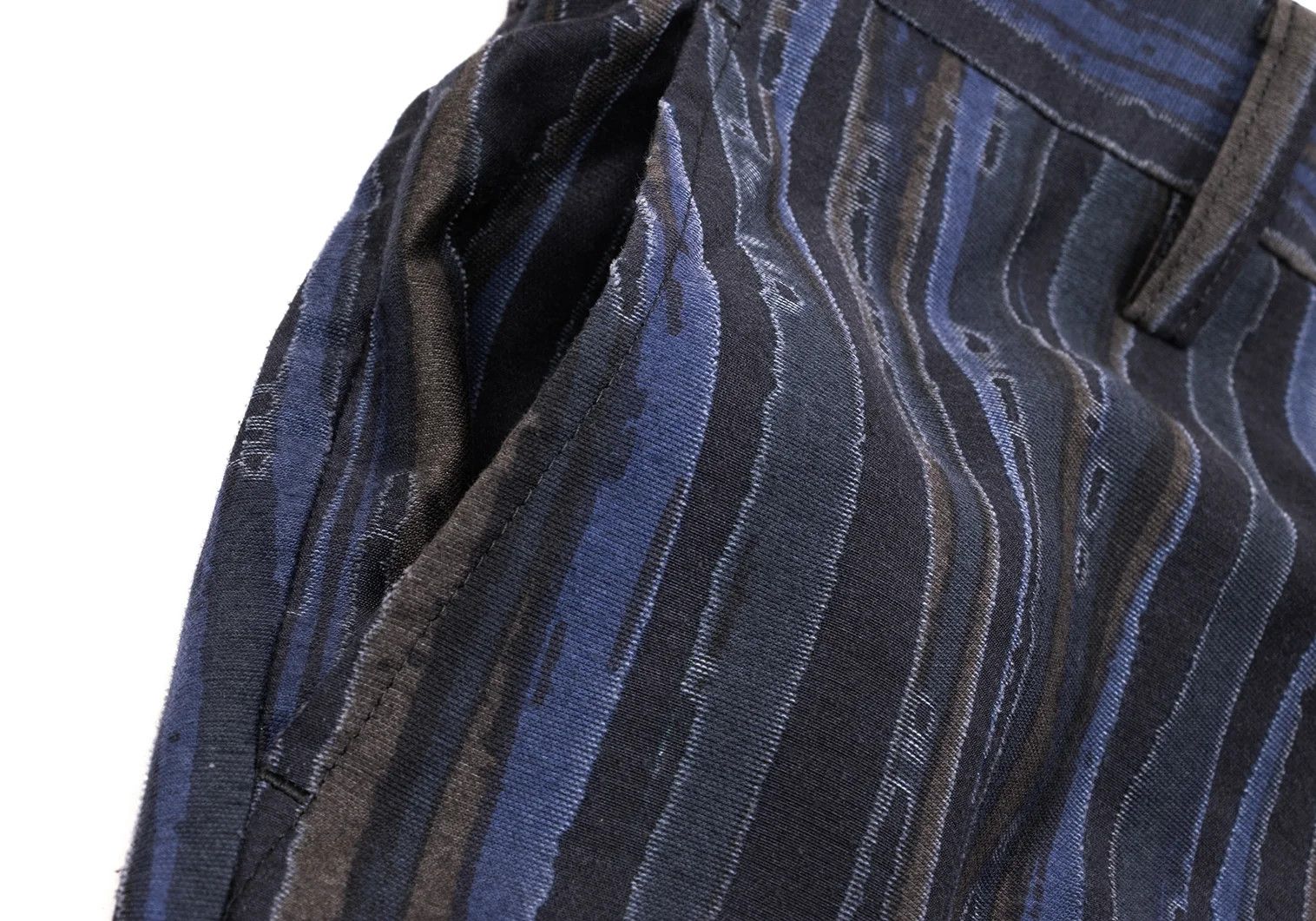 Issey Miyake Cotton-Poly Blend Striped Setup in Blue 2 Size US 32 / EU 48 - 13 Thumbnail