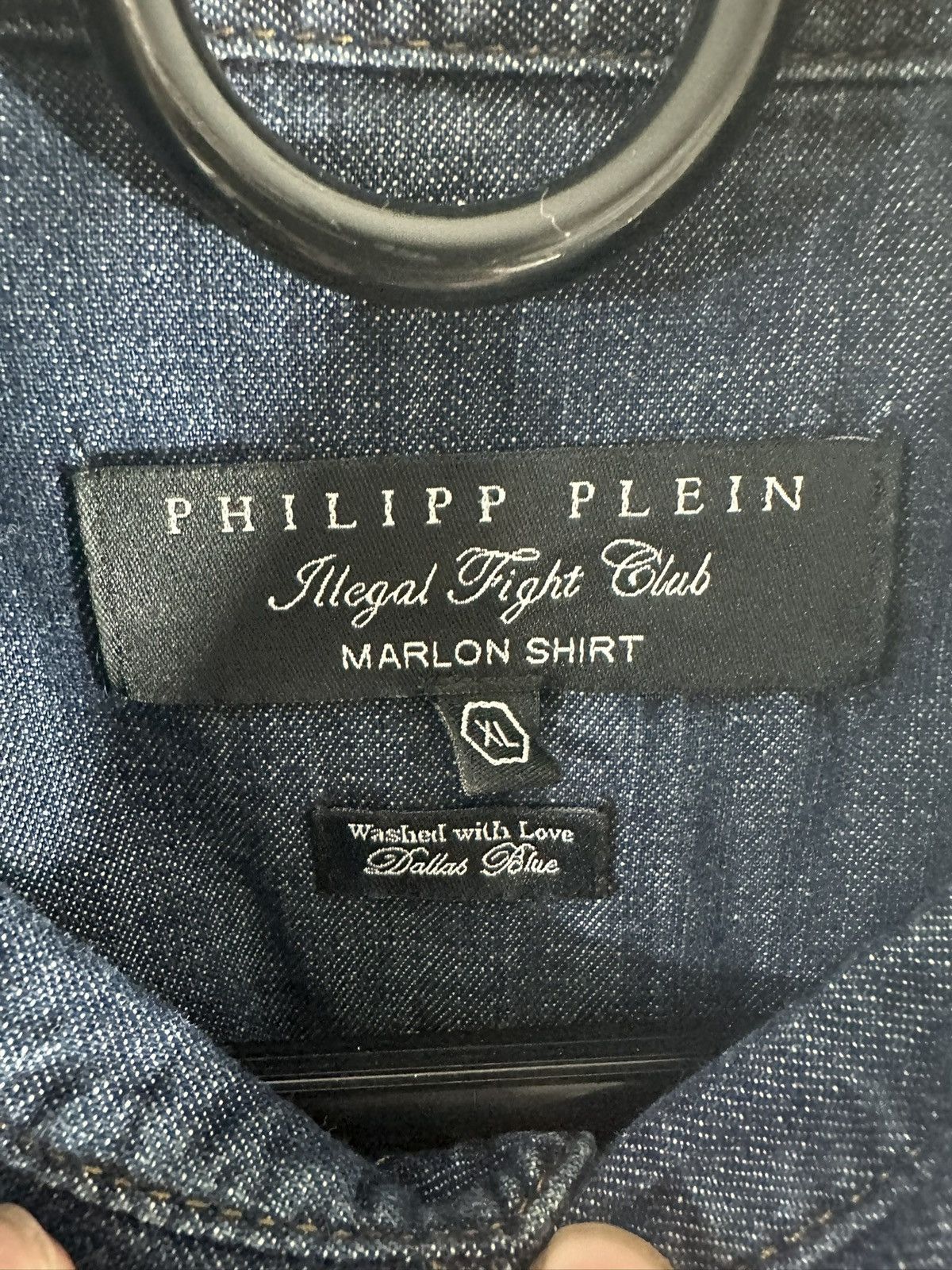 Philipp Plein Philipp Plein Denim Shirt Size US XL / EU 56 / 4 - 3 Thumbnail
