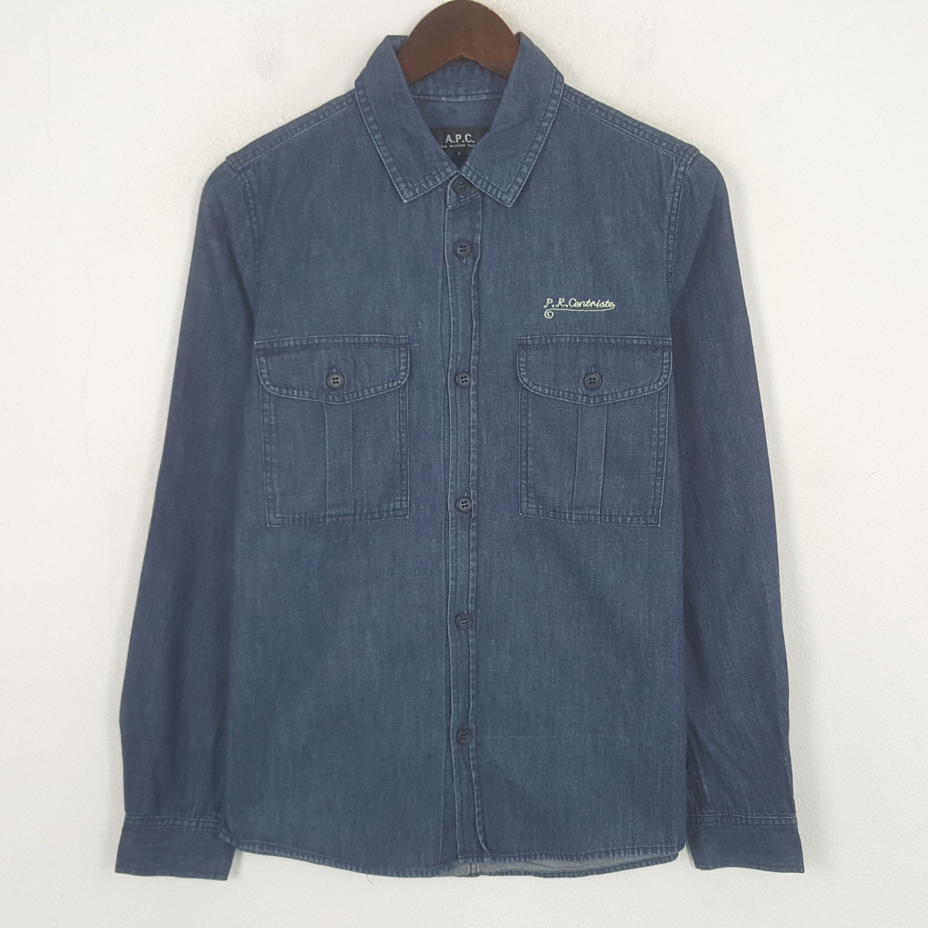 A.P.C. Vintage APC P.R. Centriste Button Up Shirt Size US XS / EU 42 / 0 - 1 Thumbnail