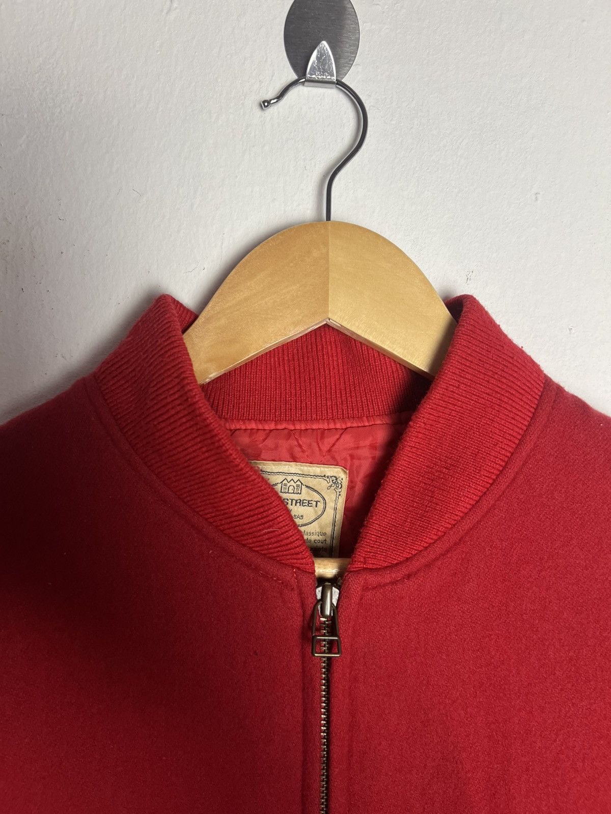 Japanese Brand Vintage Red Bomber Jacket Sab Street by Atelier Sab Size US L / EU 52-54 / 3 - 6 Thumbnail