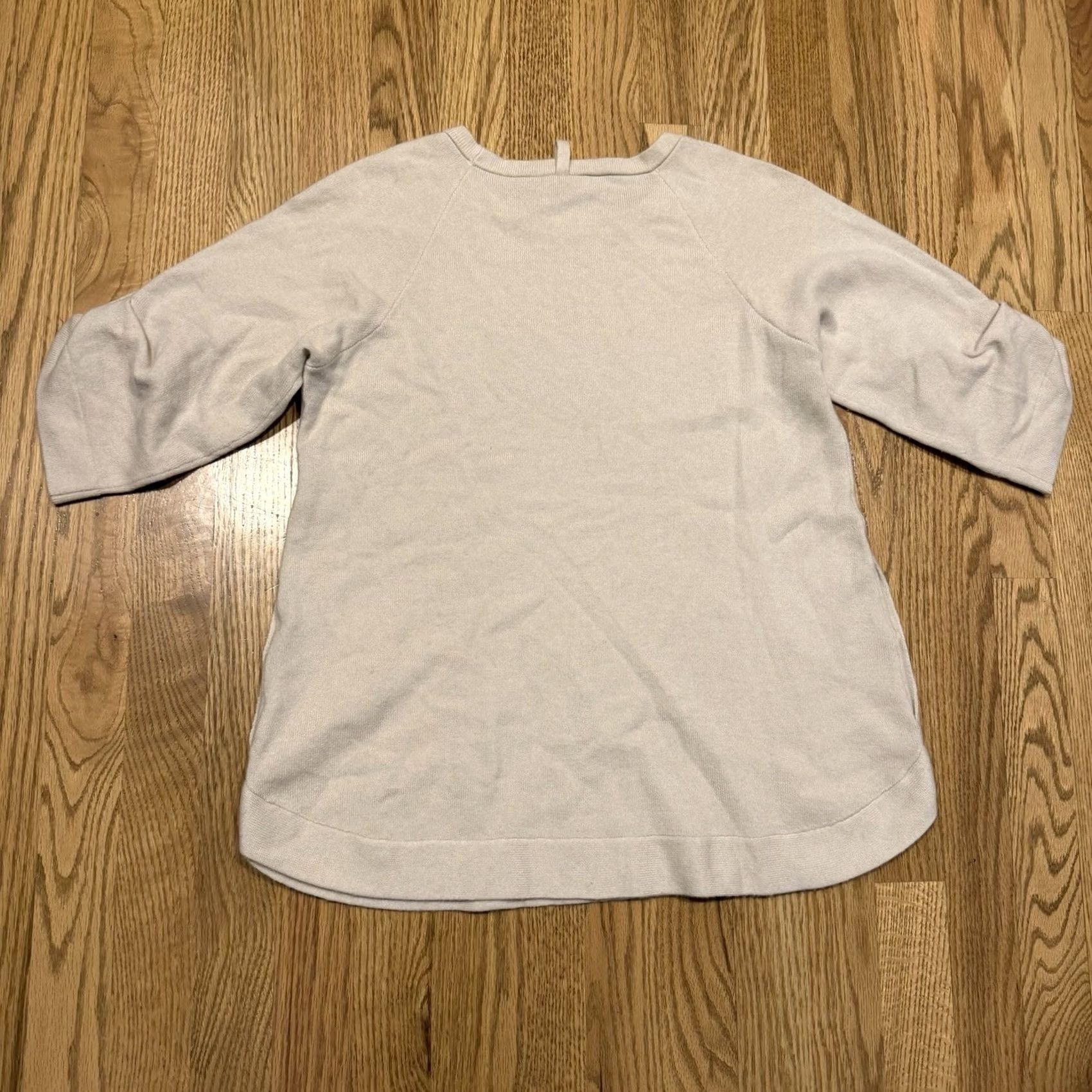 Brunello Cucinelli Brunello Cucinelli 100% Cashmere Short Roll Sleeve Sweater Womens Small Beige Size S / US 4 / IT 40 - 2 Thumbnail