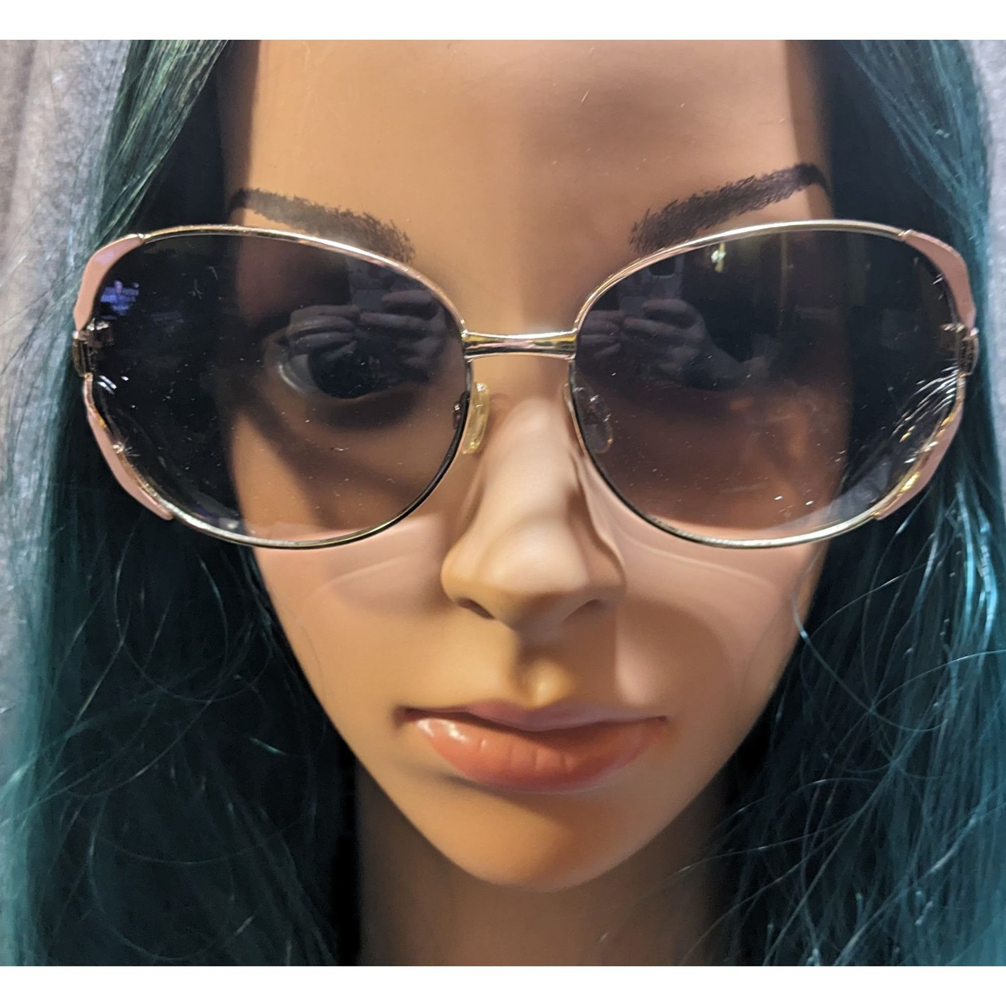 XOXO XOXO Gold And Pink Retro Fashion Sunglasses Size ONE SIZE - 6 Thumbnail
