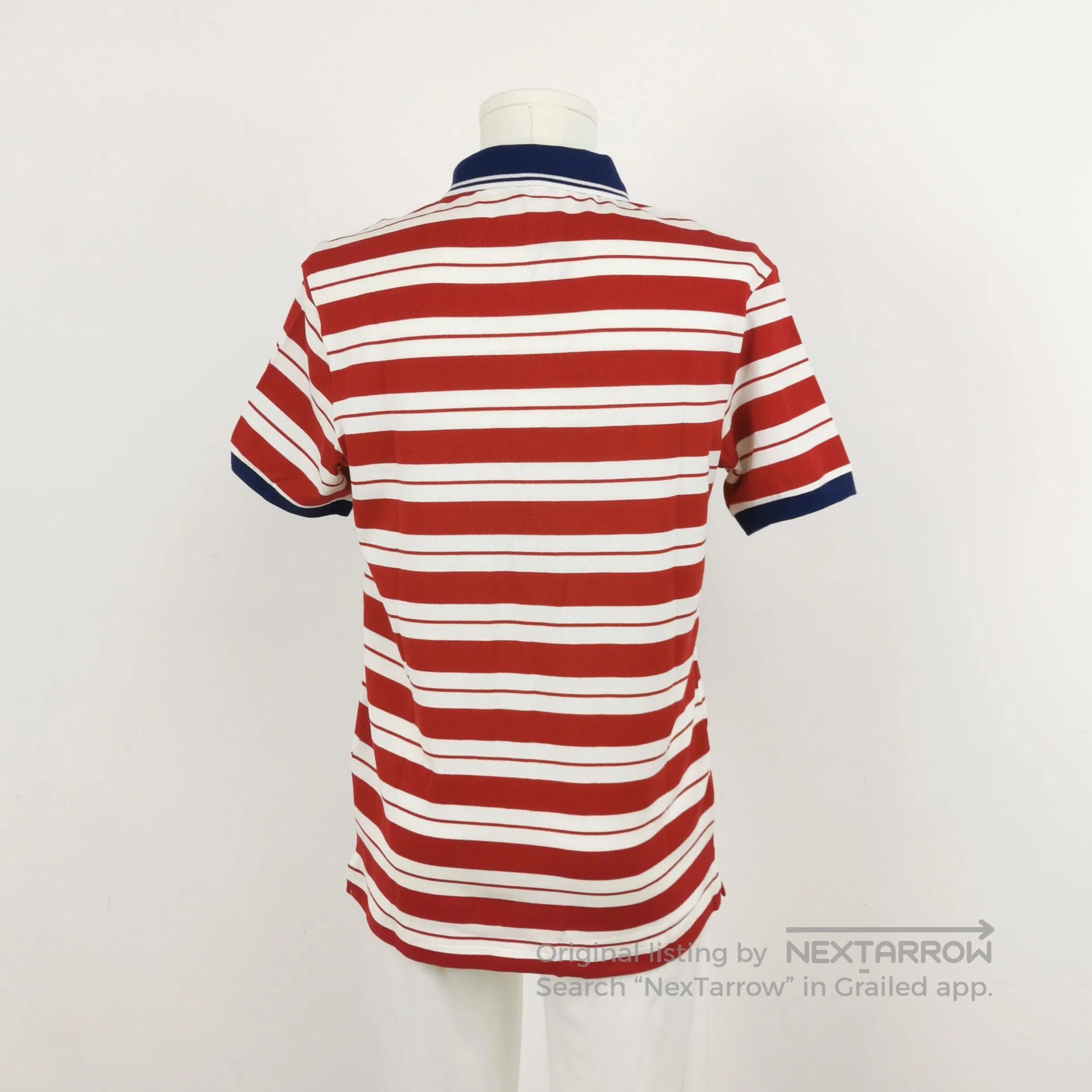 Prada Prada Striped Cotton Polo Shirt in Medium . Size M / US 6-8 / IT 42-44 - 3 Thumbnail