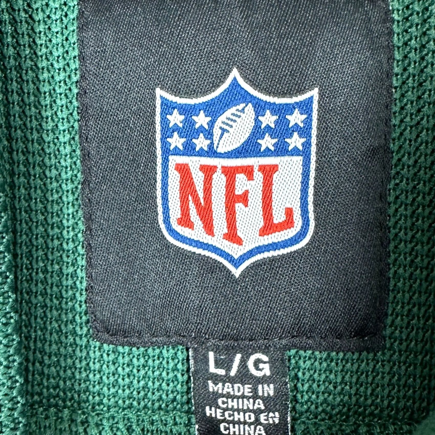 NFL New York Jets Mens Large Jacket Full Zip Green Fleece Lined NFL Track Jacket Size US L / EU 52-54 / 3 - 4 Thumbnail