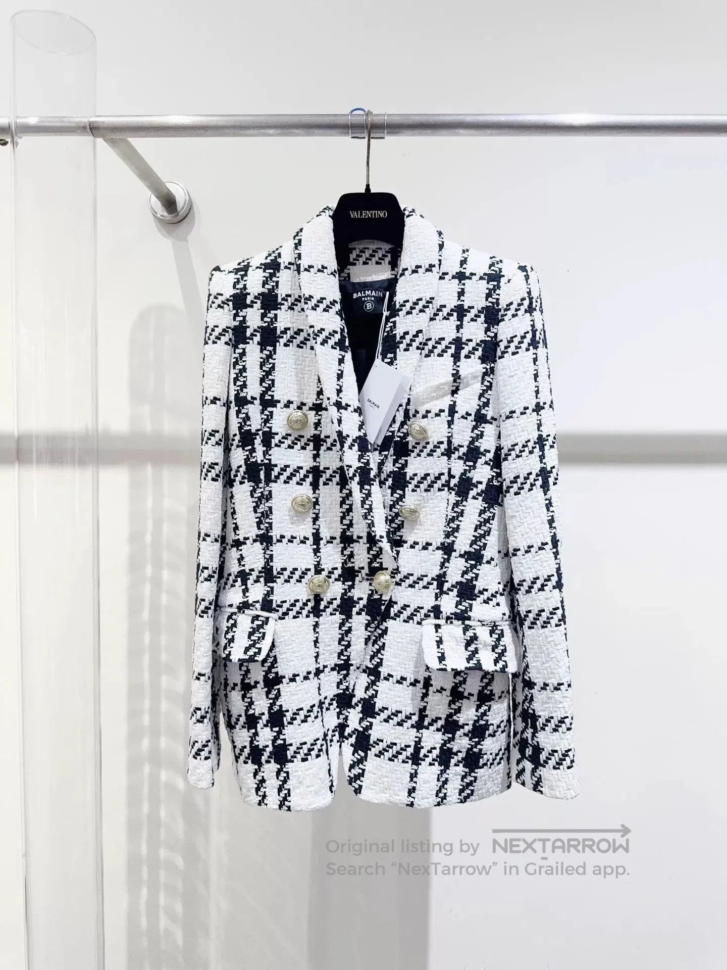 Balmain new balmain houndstooth blazer coat. Size US M / EU 48-50 / 2 - 1 Thumbnail