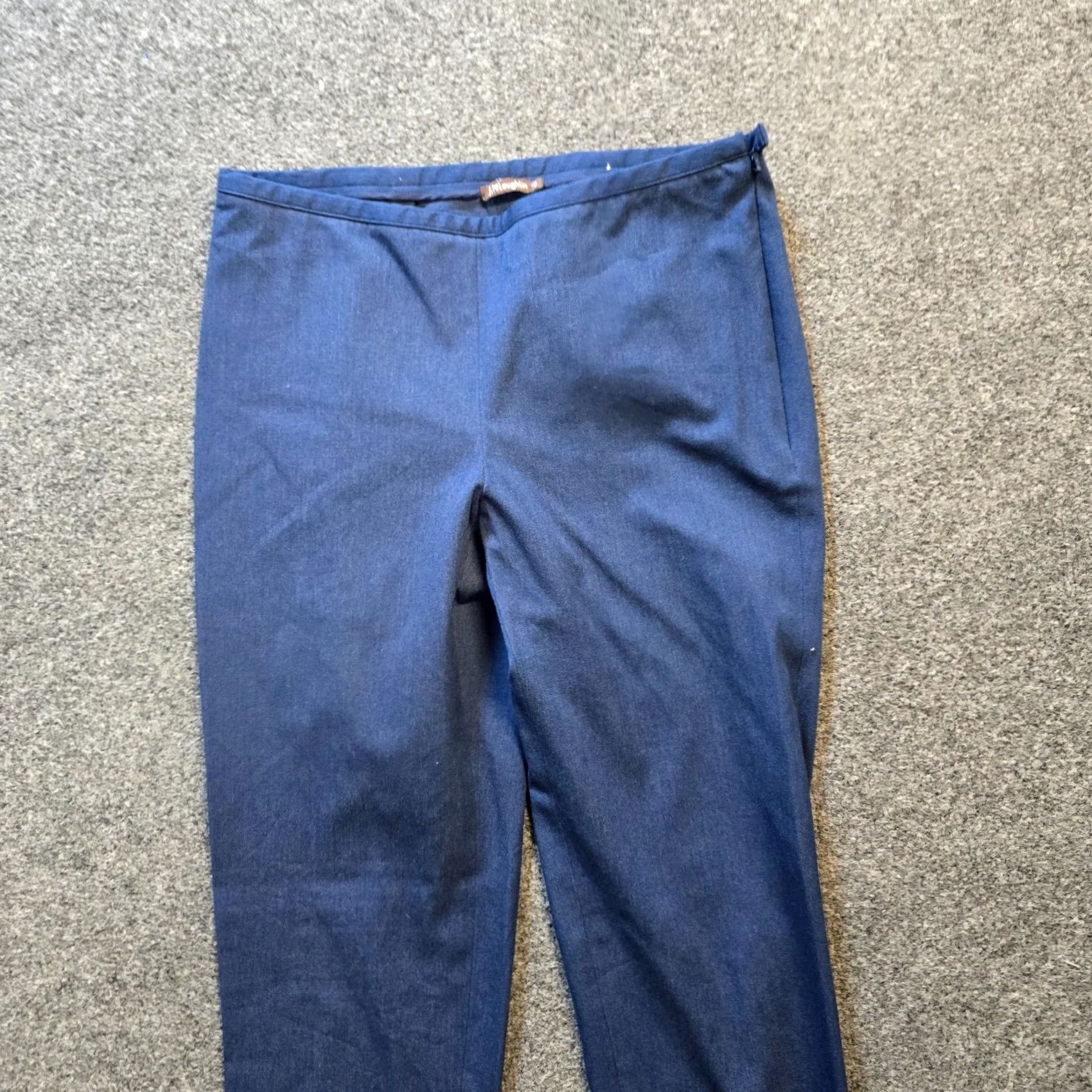 J.McLaughlin J. McLaughlin Pants Women Size 2 Blue Side Zip Flat Front Tapered Classic Capsule Dress Pants Mens? Size 26" / US 2 / IT 38 - 2 Thumbnail