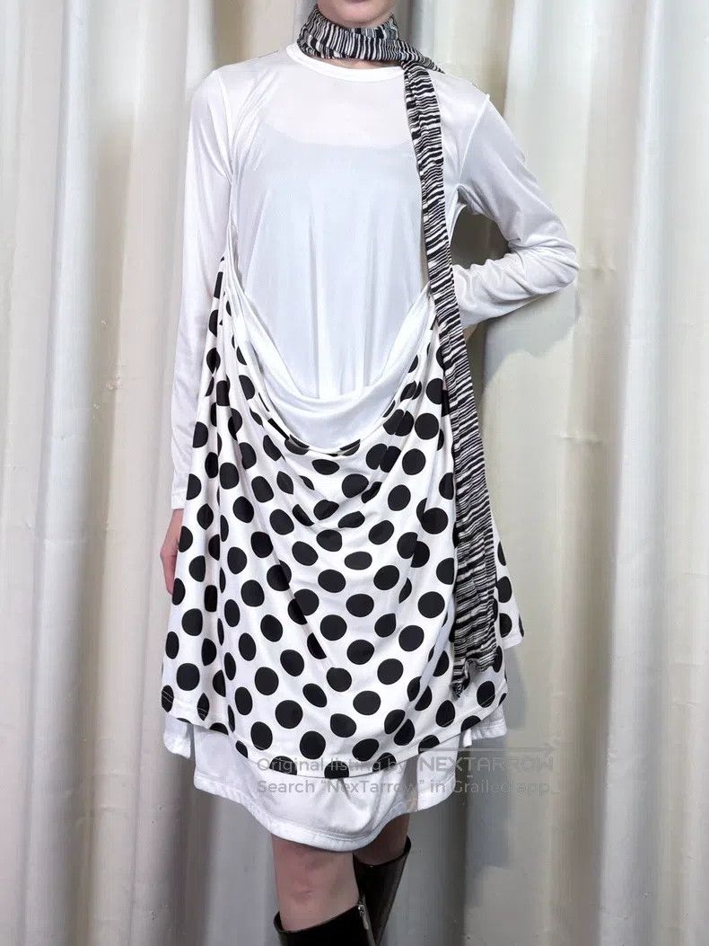Comme des Garcons Comme Des Garcons Vintage Polka Dot Multi-layered Deconstr Size S / US 4 / IT 40 - 6 Thumbnail