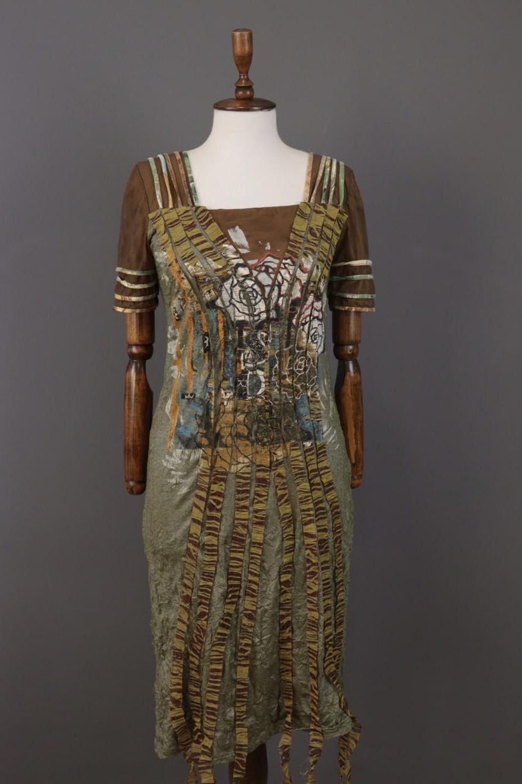 Designer Save The Queen Multicolor Abstract A-Line Dress Size M Size M / US 6-8 / IT 42-44 - 1 Thumbnail