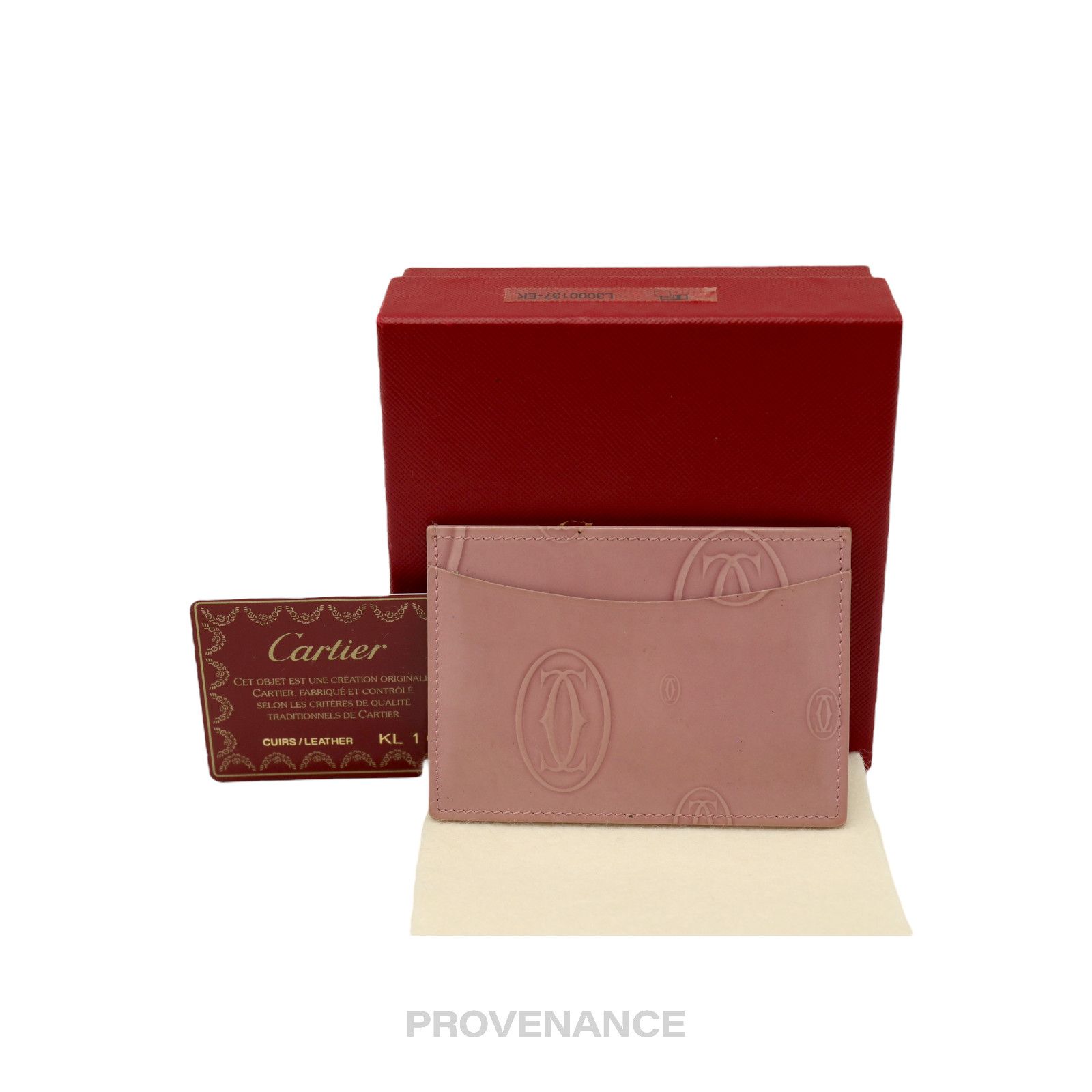 image of Cartier Happy Birthday Card Wallet - Pink, Women's