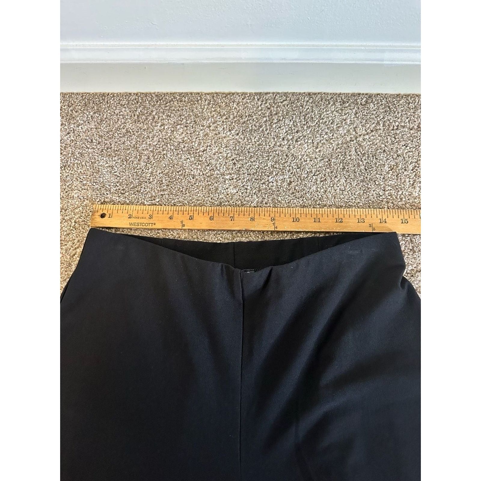 Eileen Fisher Eileen Fisher Washable Stretch Black Wide-Leg Pants M Size 27" / US 4 / IT 40 - 5 Thumbnail