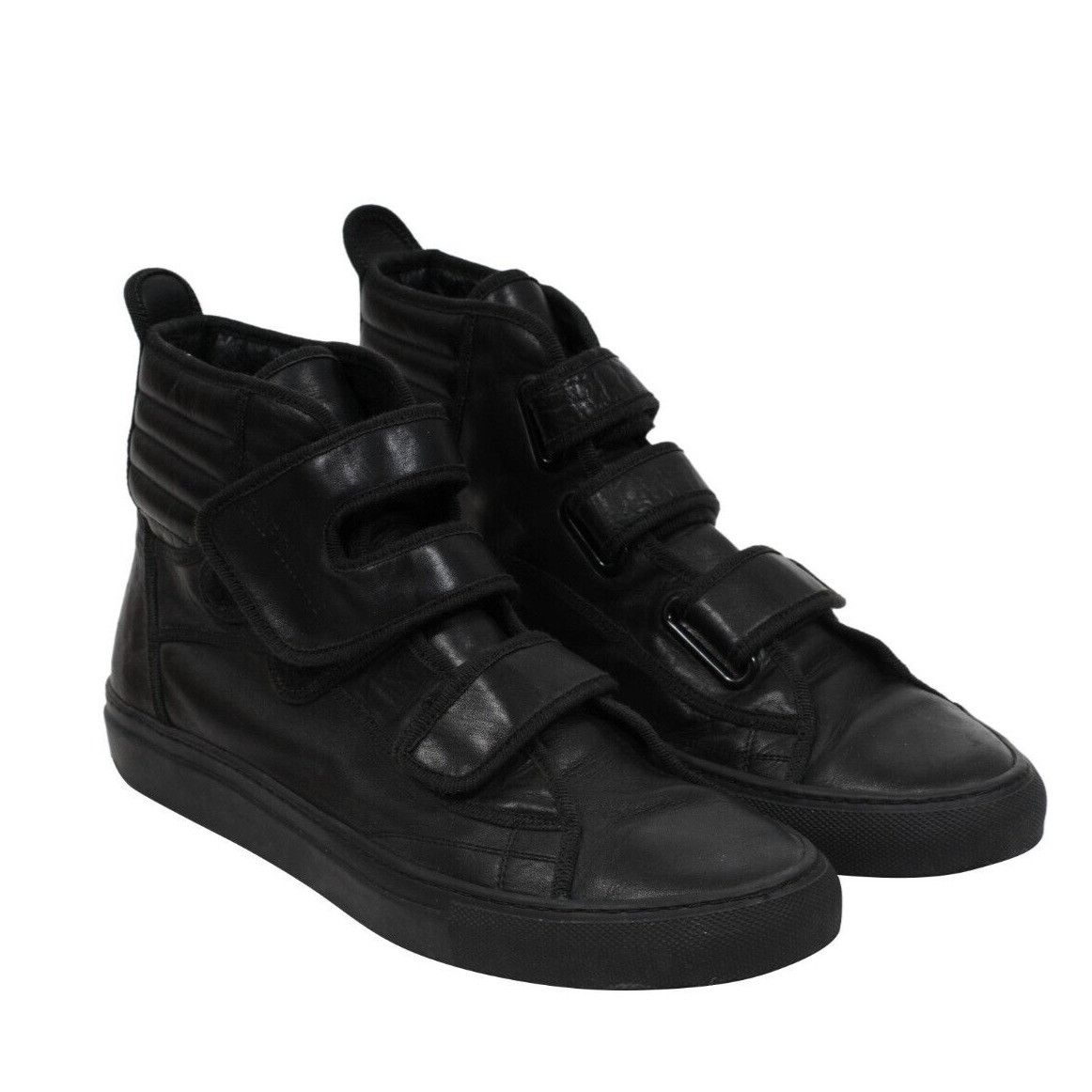 Raf Simons OG Carry Over Strap Sneakers Black Leather - 01935 B Size US 8 / EU 41 - 12 Thumbnail