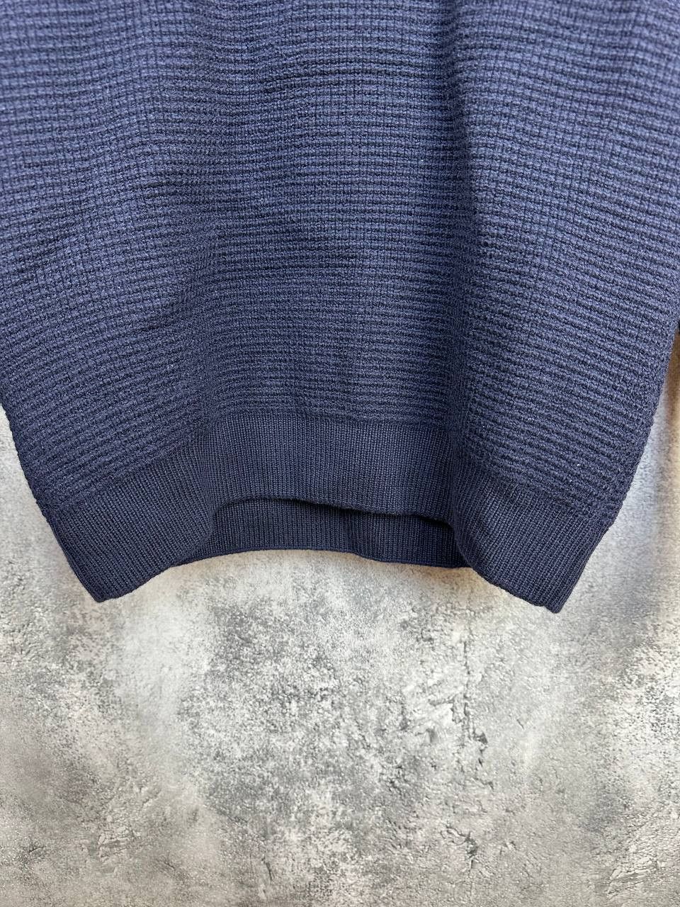 Other Octobre Editions 100% Merino Wool Waffle Knit Sweater Navy Size US XS / EU 42 / 0 - 7 Thumbnail
