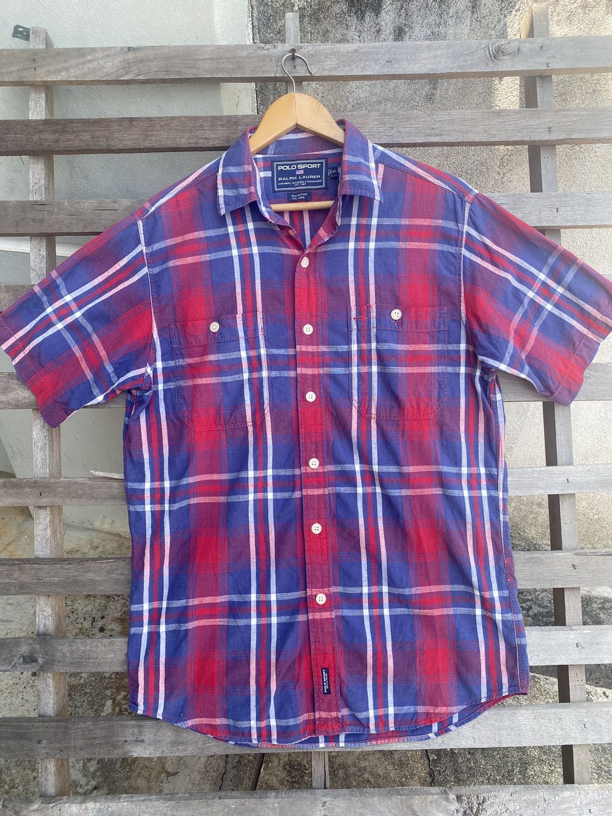 Polo Ralph Lauren Vintage Polo Sport Shirt Button Ups Size US M / EU 48-50 / 2 - 2 Thumbnail