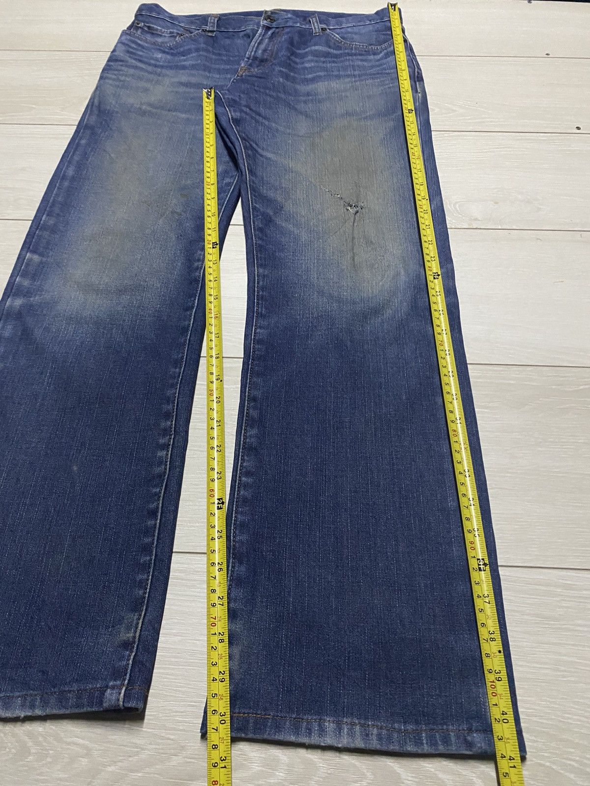 Japanese Brand Vintage Japanese Brand Uniqlo Grunge Distressed Loose Jeans Size US 33 - 10 Thumbnail