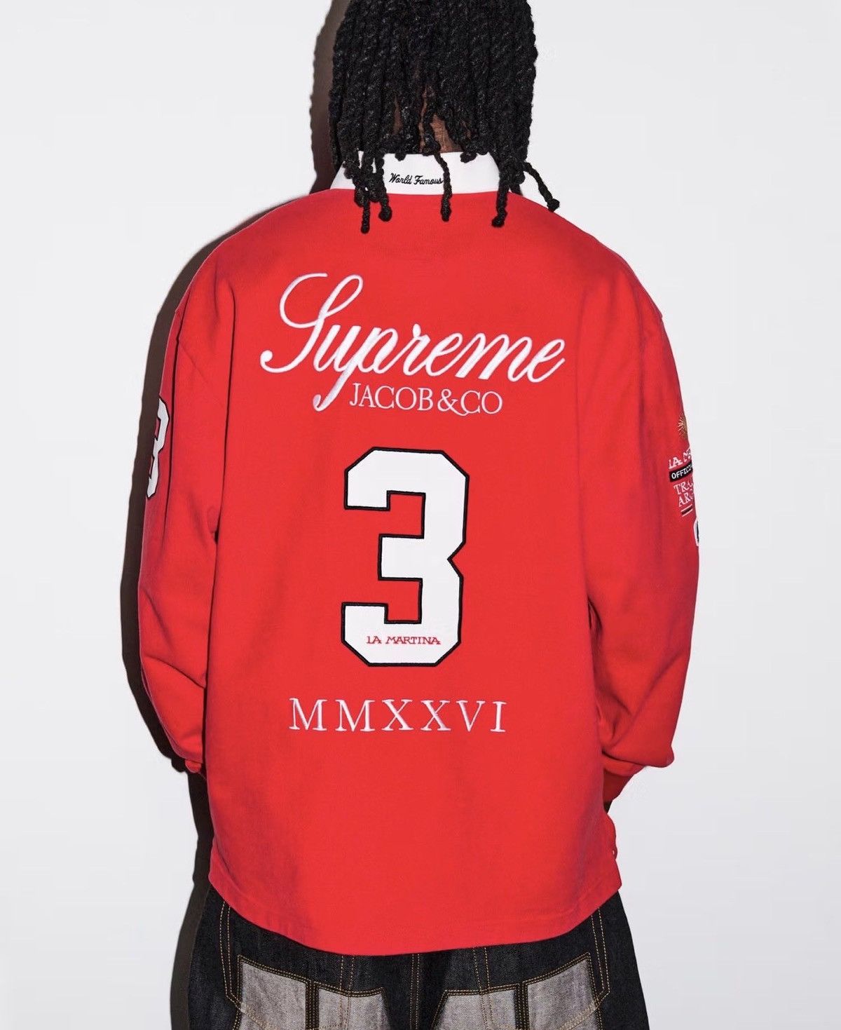 Jacob & Co. × Supreme Supreme La Martina Jacob & Co Rugby Red
