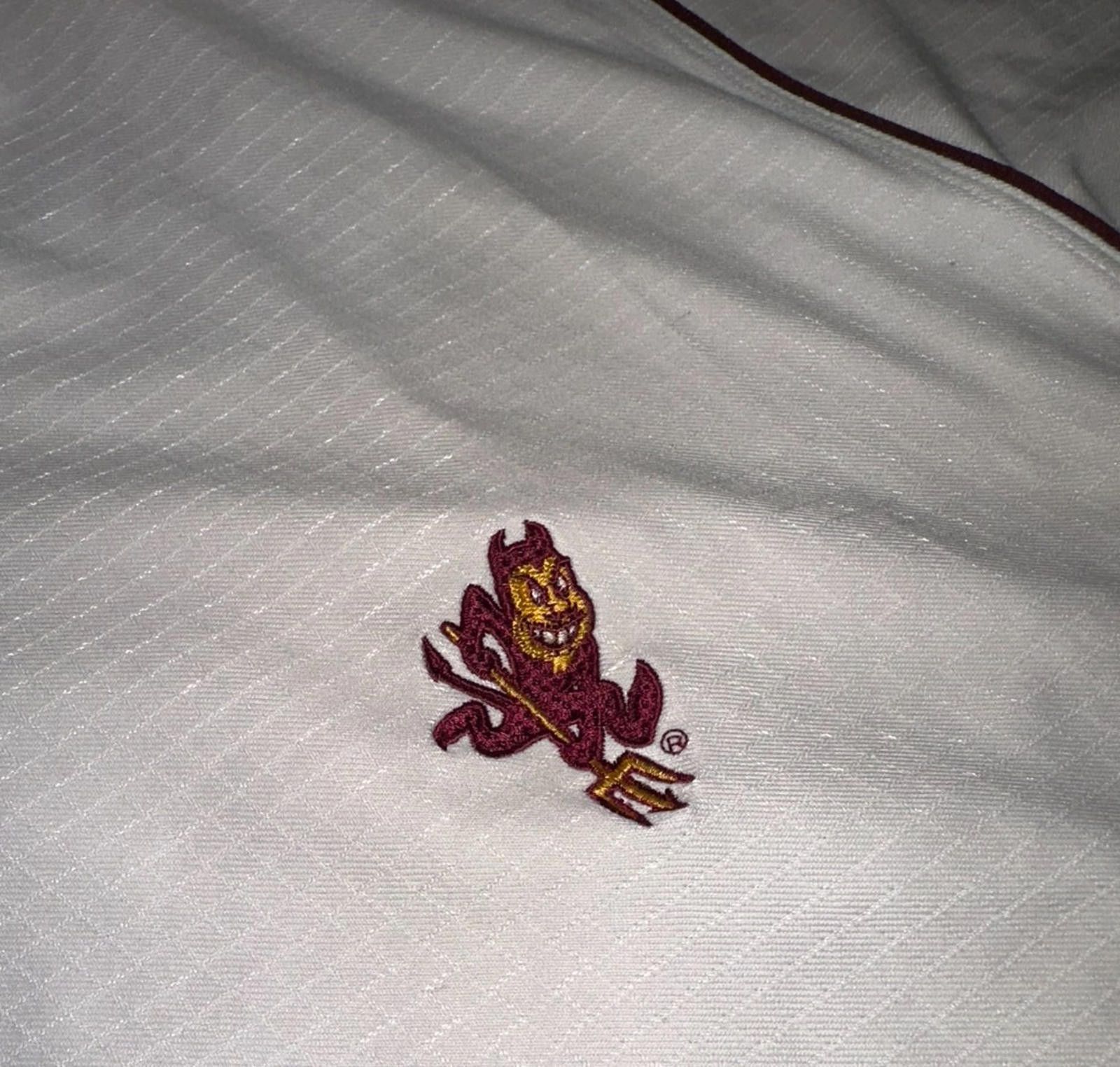 Nike Nike Dri-FIT ASU 2011 Alumni Polo Shirt White/Maroon 2XL Size XXL / US 16-18 / IT 52-54 - 7 Thumbnail