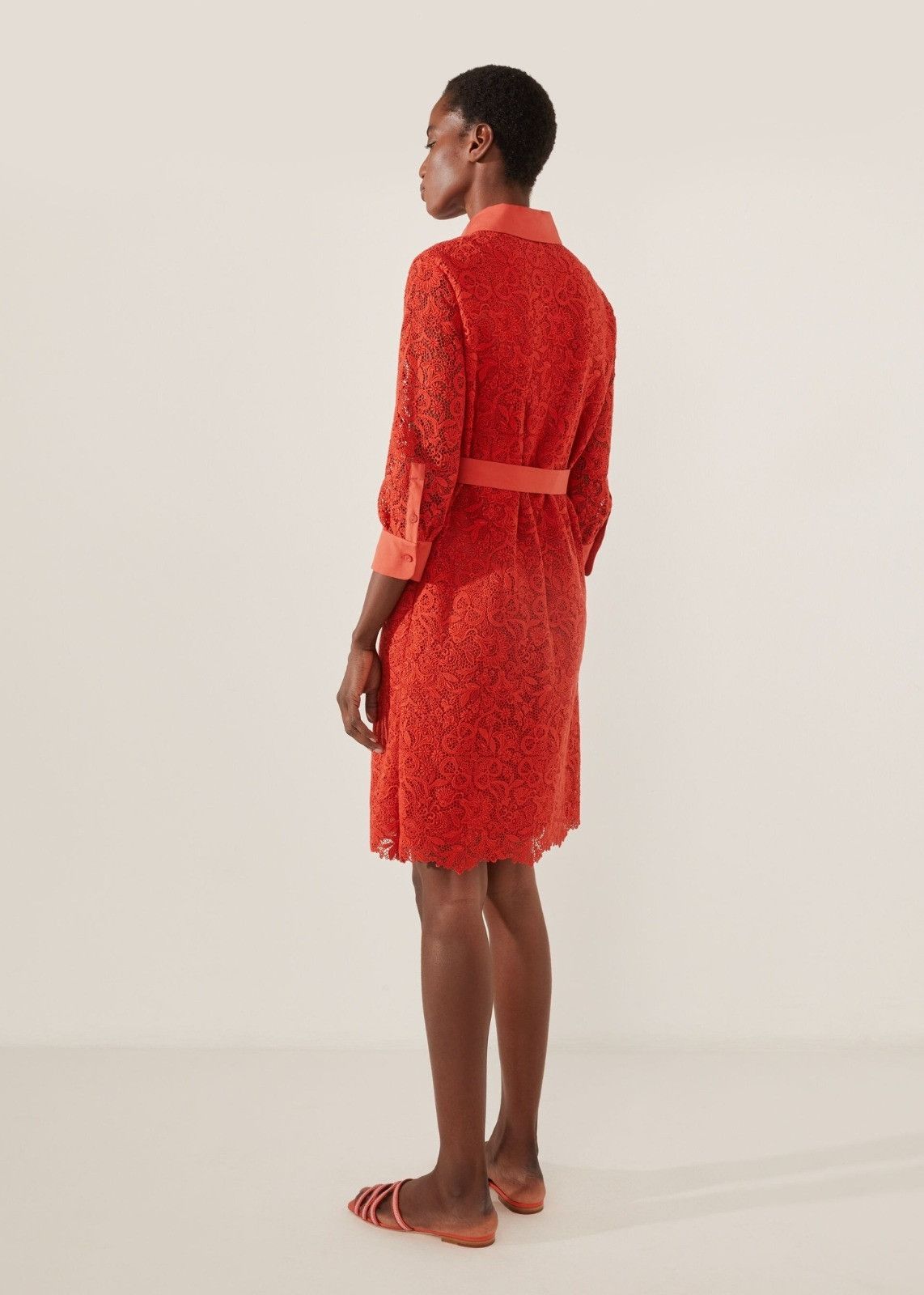 Loro Piana o1srvl11e0824 Evangeline Infinite Midi Dress in Red Size XL / US 12-14 / IT 48-50 - 2 Thumbnail