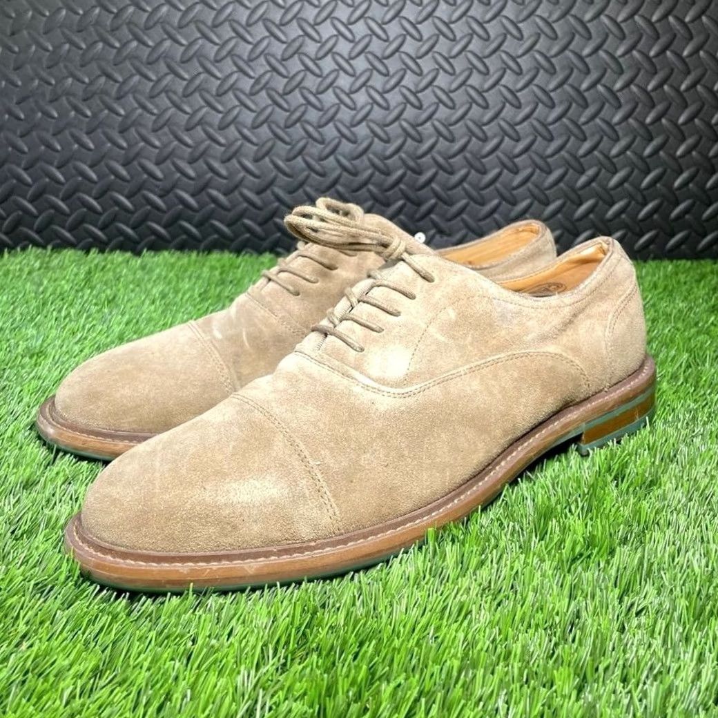 Aldo Aldo Oxfords Men's Size 10.5 Y2K Casual Tan Brown Suade Laced Up Size US 11 / EU 44 - 3 Thumbnail