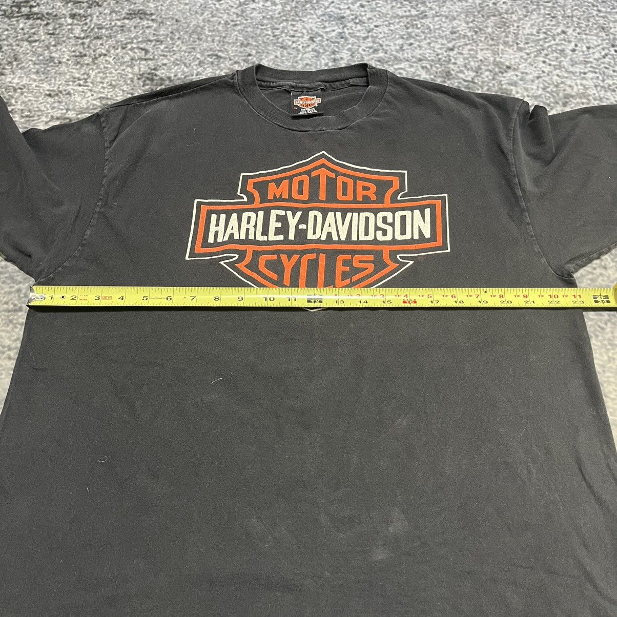 Harley Davidson Vintage Faded Harley Davidson Big Logo Biker Tee Shirt XL Size US XL / EU 56 / 4 - 9 Thumbnail