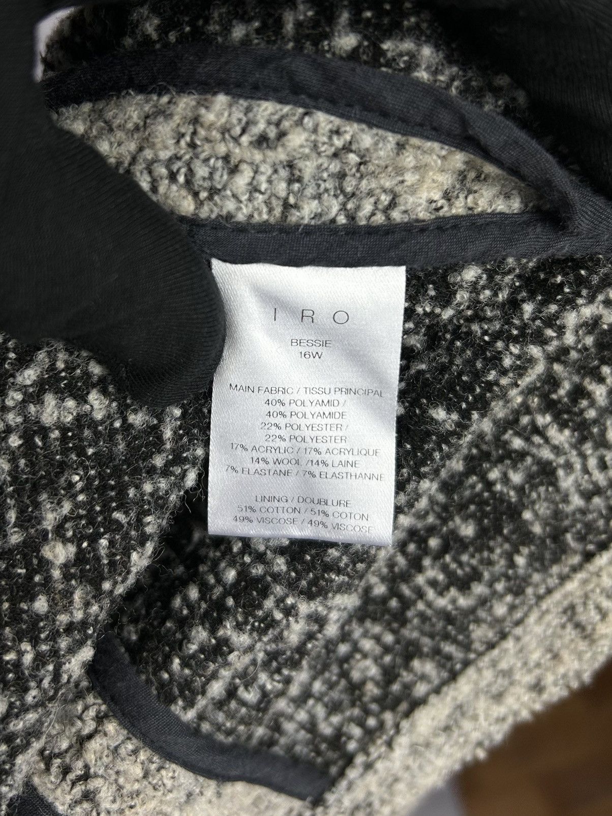 Iro IRO Bessie Coat Full Asymmetrical Zip Cowl Neck Jacket 40 Size M / US 6-8 / IT 42-44 - 12 Thumbnail