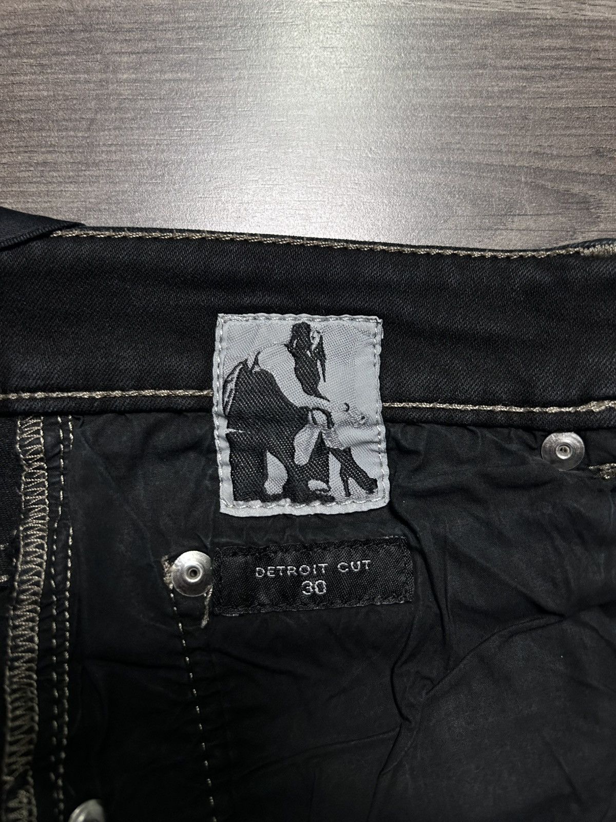 Rick Owens Drkshdw Rick Owens slight wax detroit denim Size US 32 / EU 48 - 4 Thumbnail