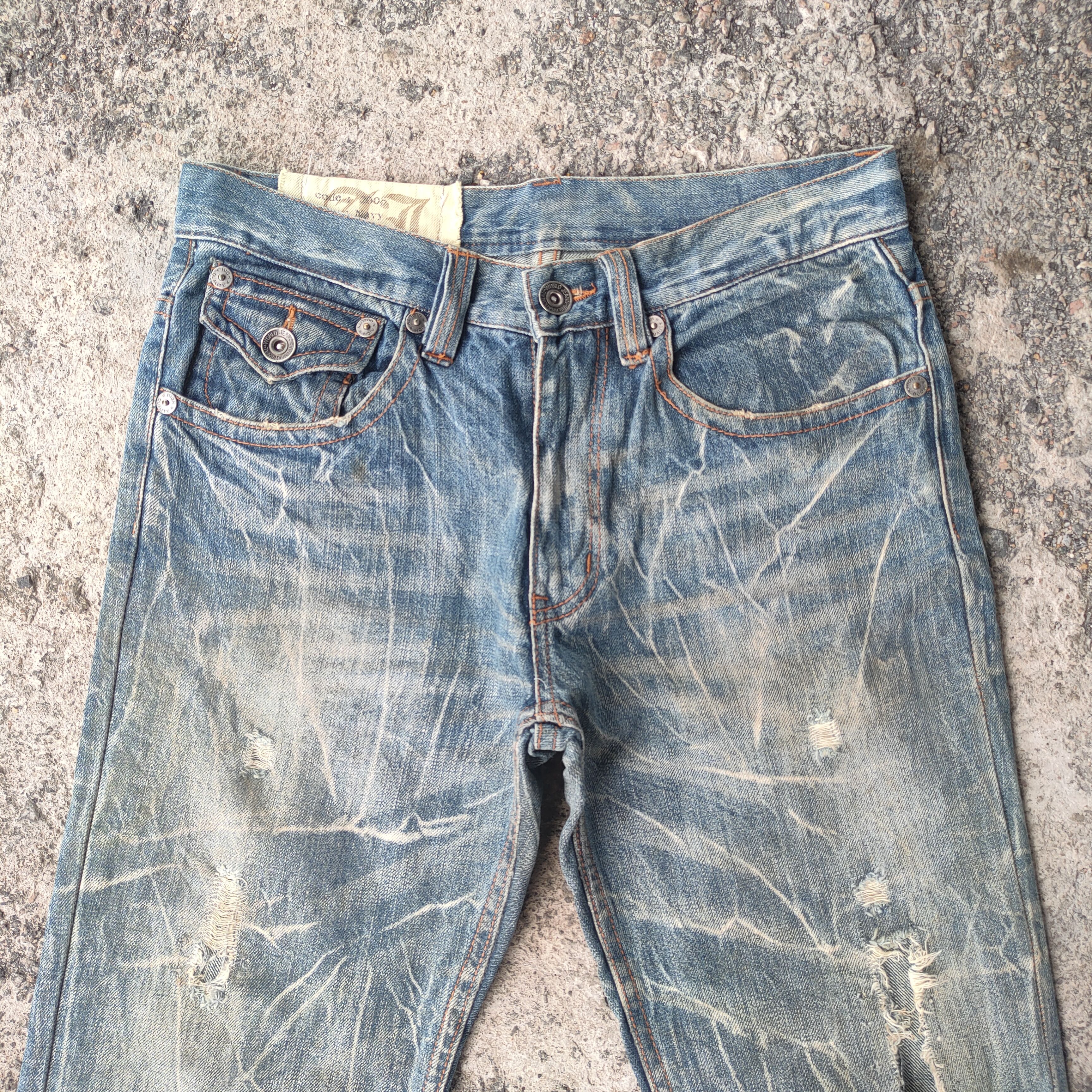 Japanese Brand FLARE VINTAGE JAPANESE RIPPEP RUSTY JEANS DENIM PANTS Size US 31 - 2 Thumbnail