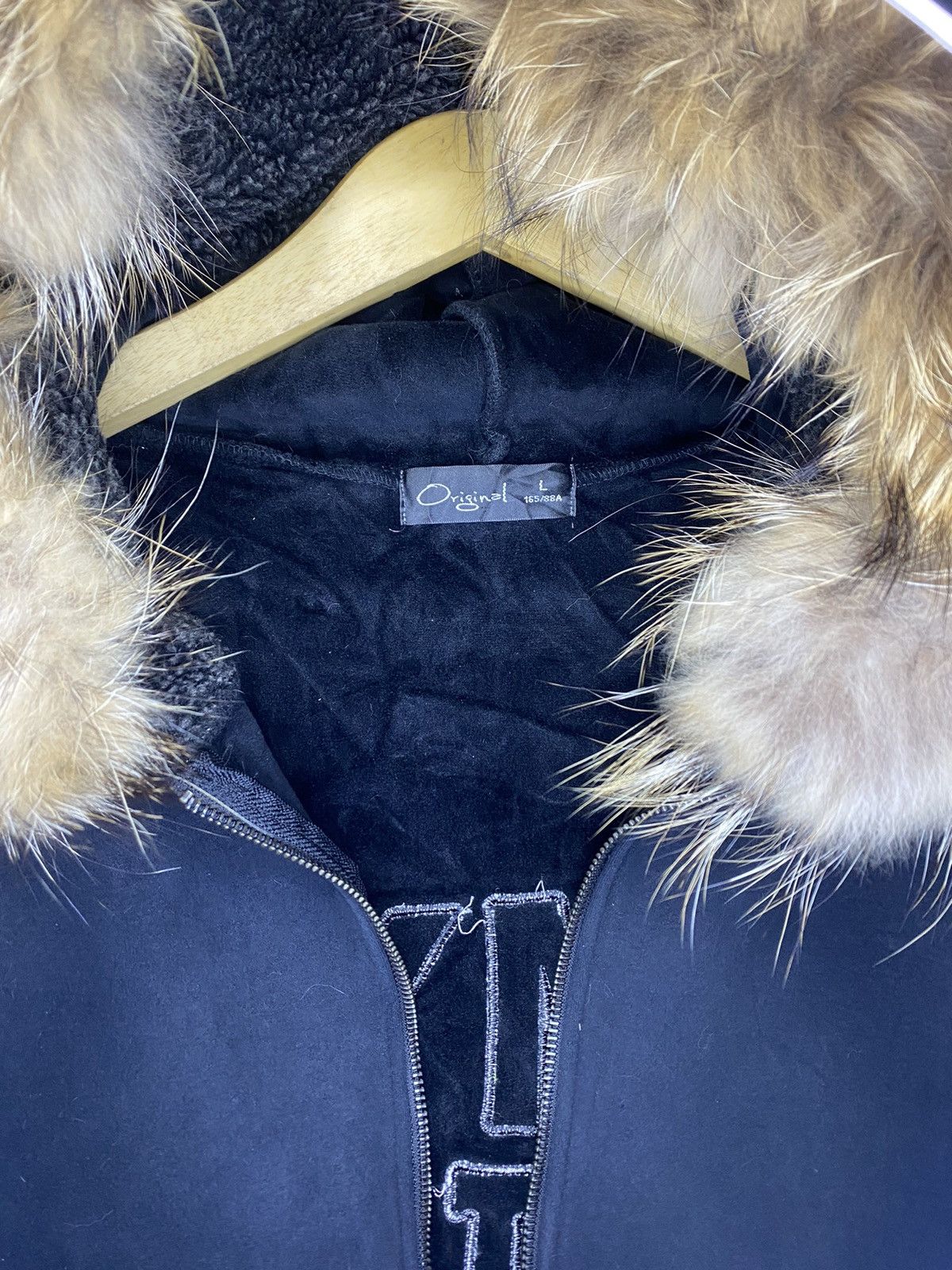 Japanese Brand Vintage japan boxy cross side zipper fur hoodie Size US L / EU 52-54 / 3 - 5 Thumbnail
