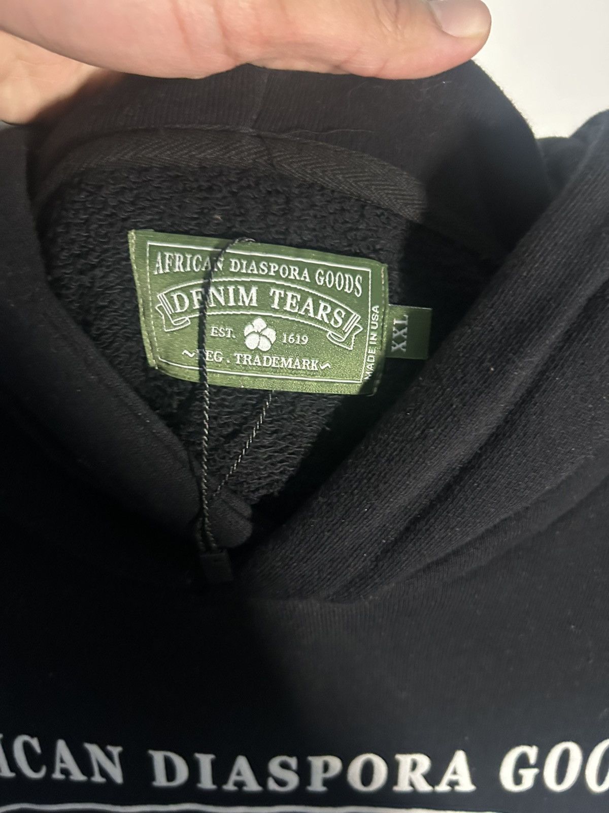 DENIM TEARS Denim tears ADG black hoodie Size US XXL / EU 58 / 5 - 3 Thumbnail