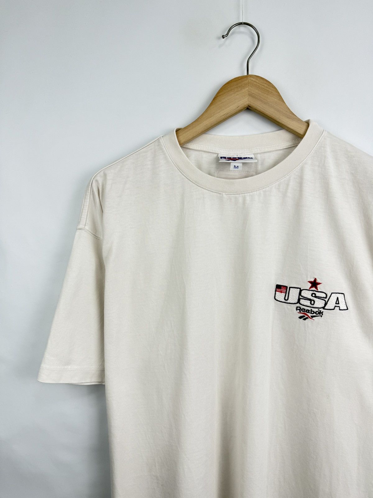 Reebok 🇺🇸 Vintage 90s Reebok USA T-Shirt United States Flag Rare Y2K Size US M / EU 48-50 / 2 - 3 Thumbnail