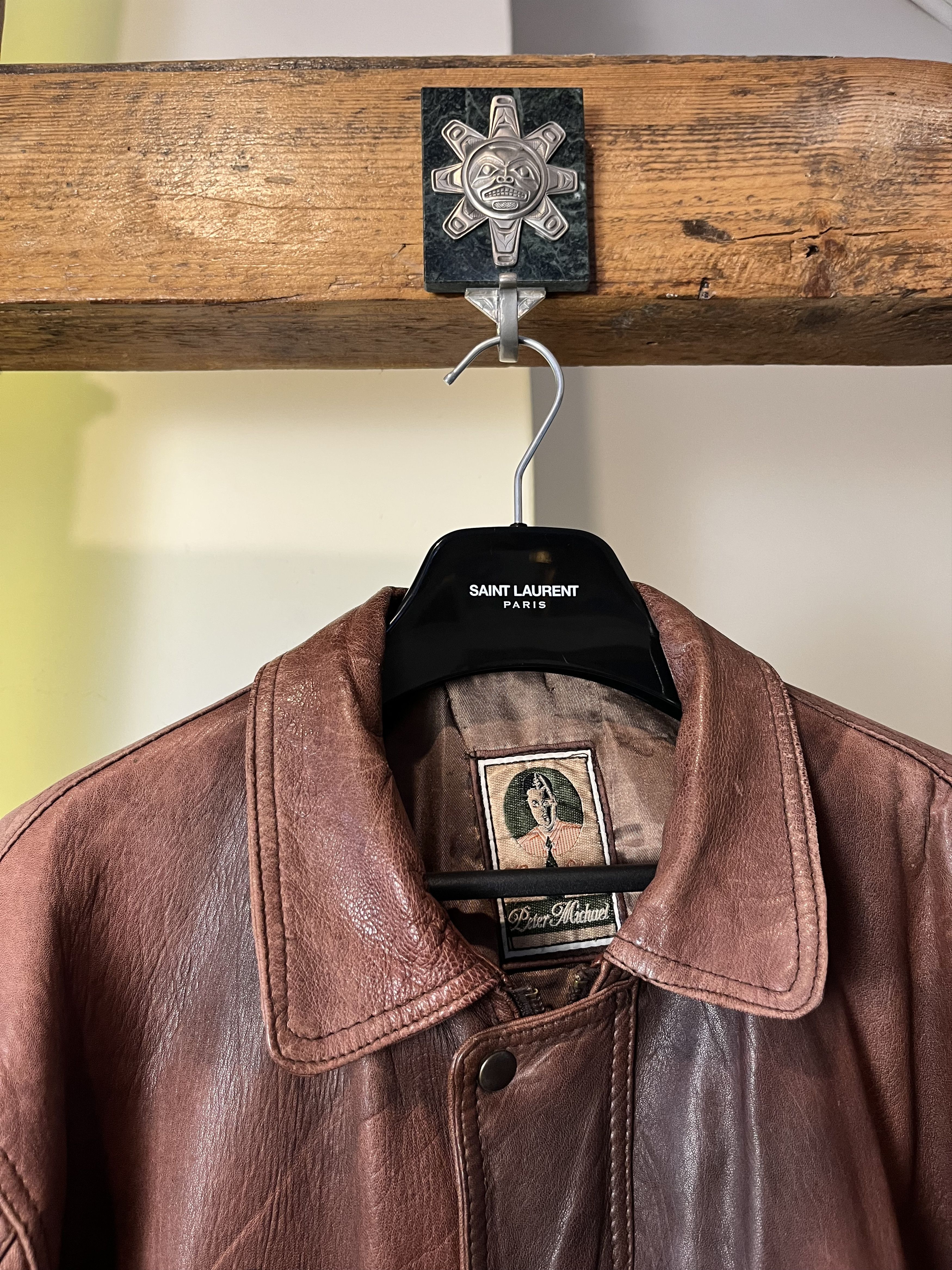 Japanese Brand × Vintage Vintage 80s/90s Leather Jacket Size US L / EU 52-54 / 3 - 4 Thumbnail