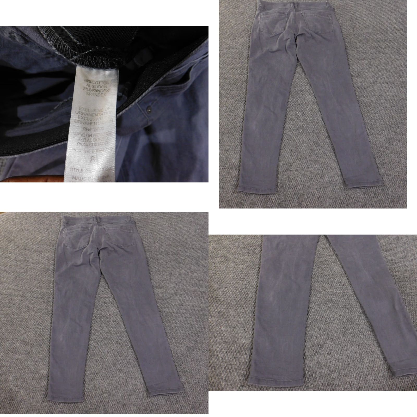 Vintage Democracy Jeans Women's Straight Jeans 8 Blue Cotton Denim Stretch Waist 31 in Inseam 28 in Zipper Regular Rise Mid Vintage No Size 24" / US 00 / IT 34 - 8 Thumbnail