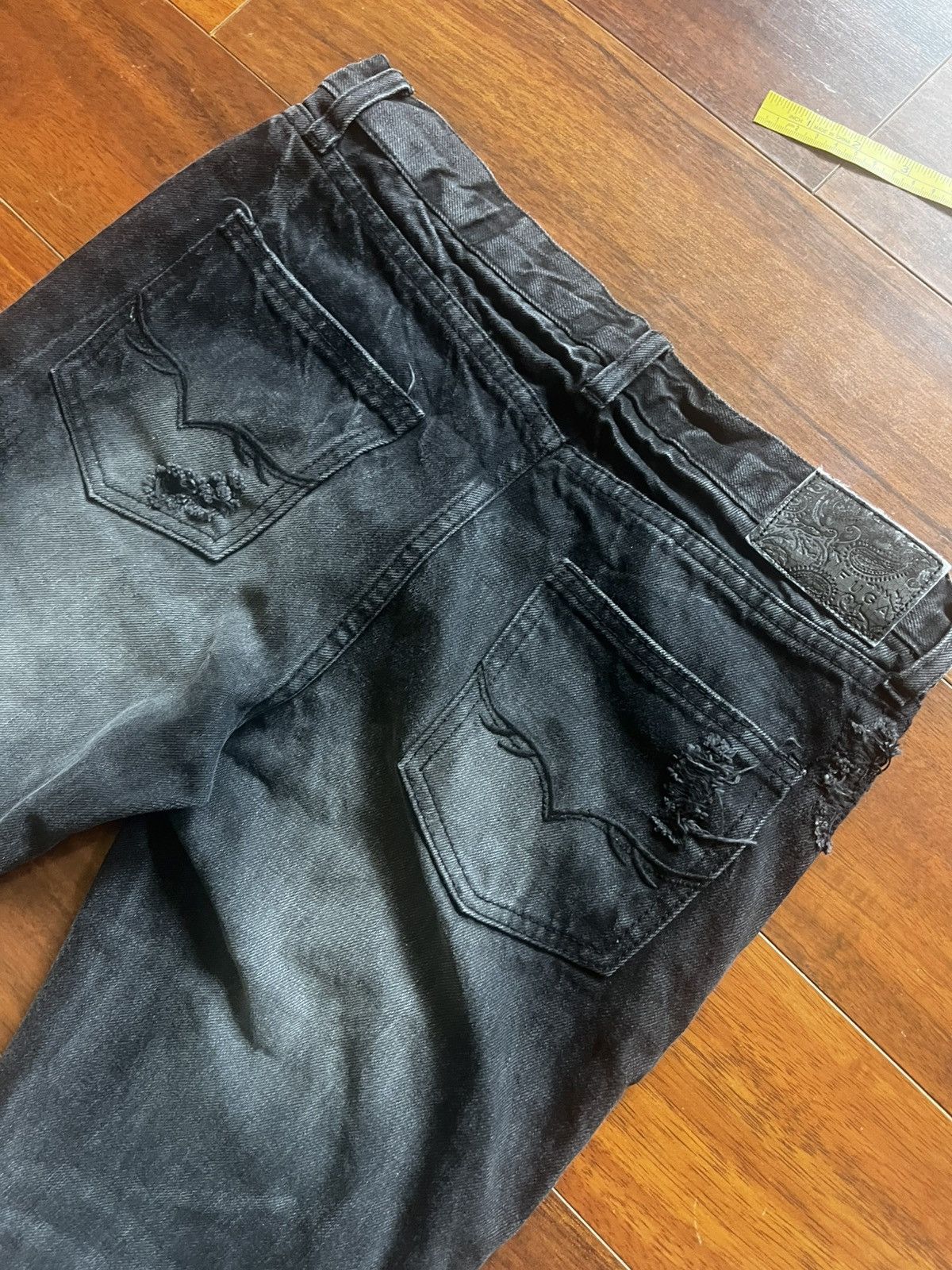 GOSTAR DE FUGA FUGA Destroyed slim bootcut Jeans Size US 30 / EU 46 - 15 Thumbnail