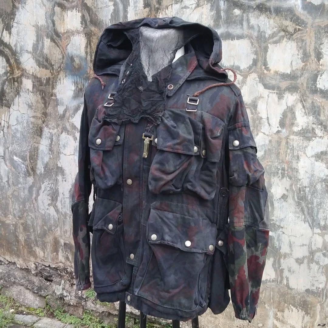 Vintage Swiss Army Alpenflage M70 Parka Coat Jacket Camouflage Size US L / EU 52-54 / 3 - 4 Thumbnail