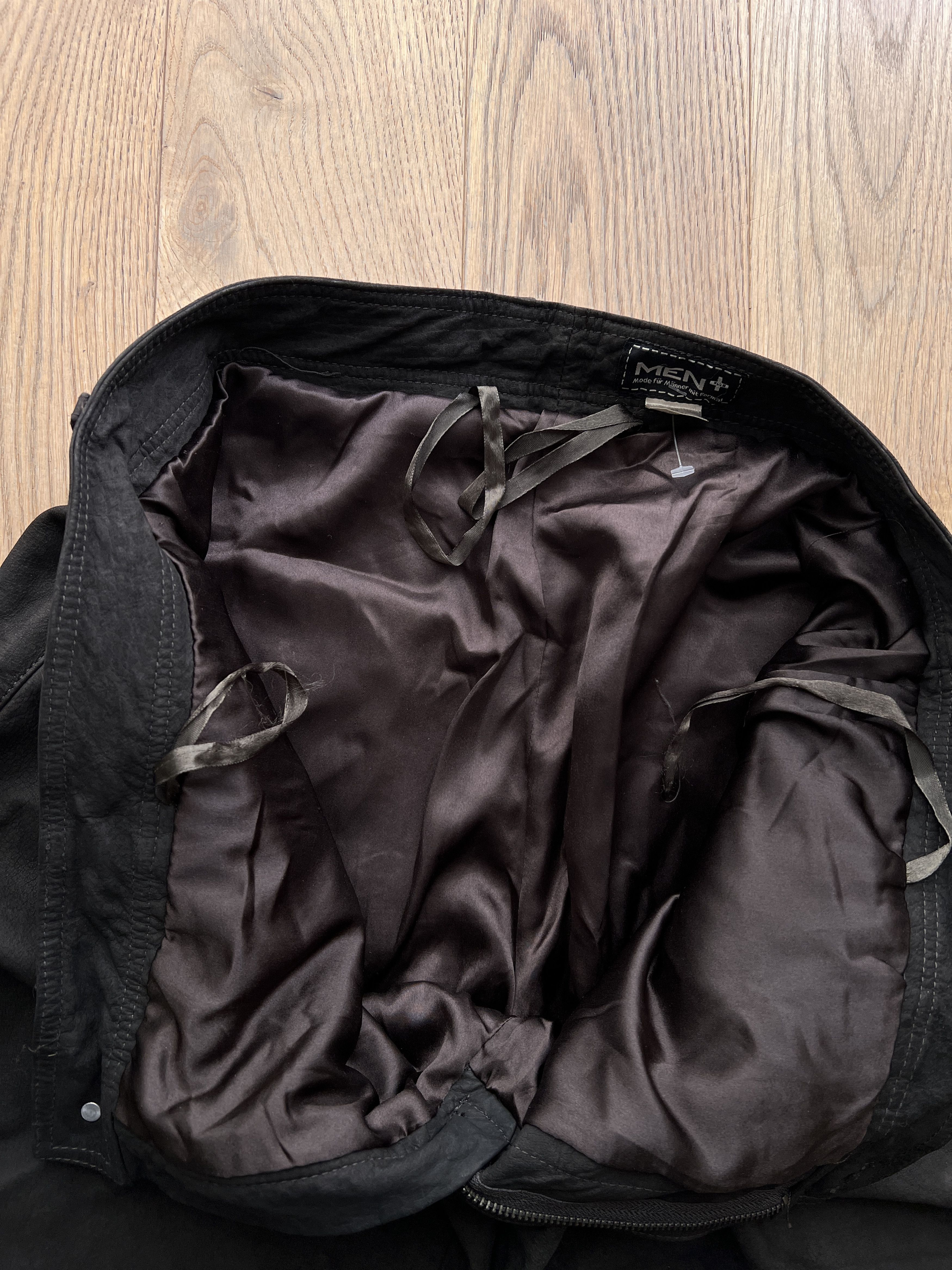 Genuine Leather Vintage 90s real leather pants y2k baggy faded streetfashion Size US 38 / EU 54 - 18 Thumbnail