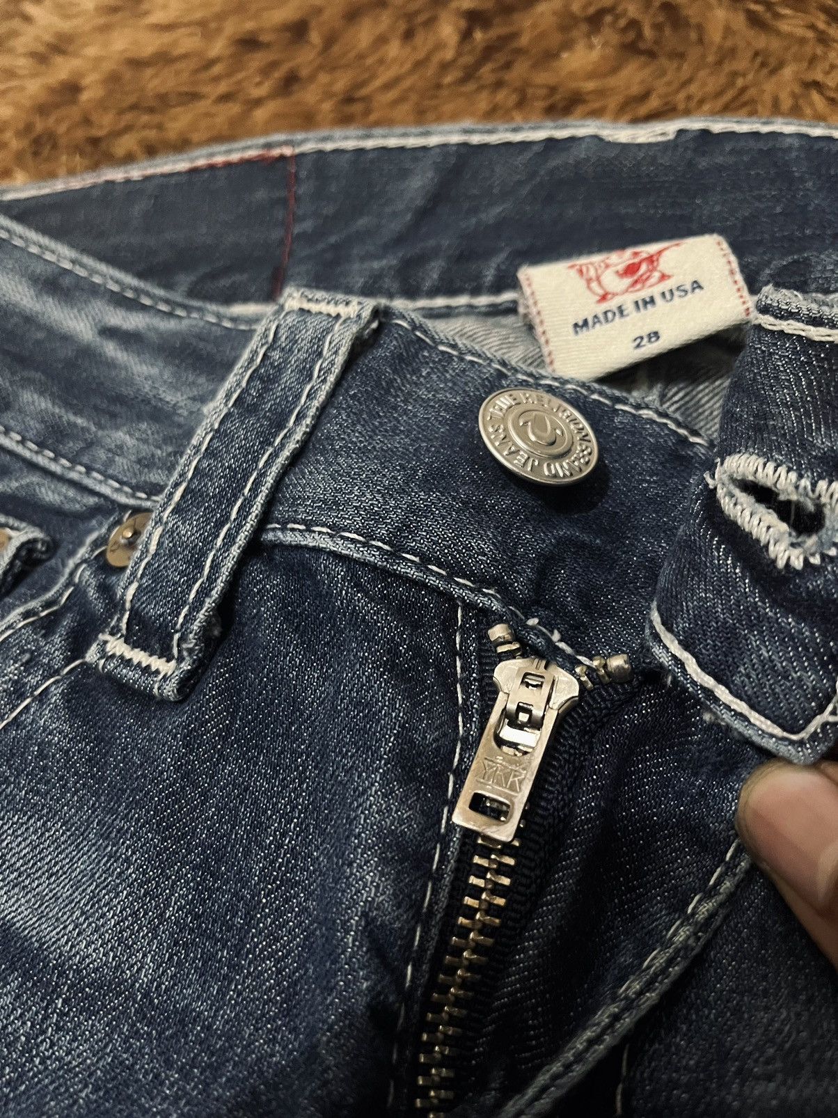 True Religion True Religion Distressed Denim Billy Jeans Y2K Style Size US 27 - 3 Thumbnail