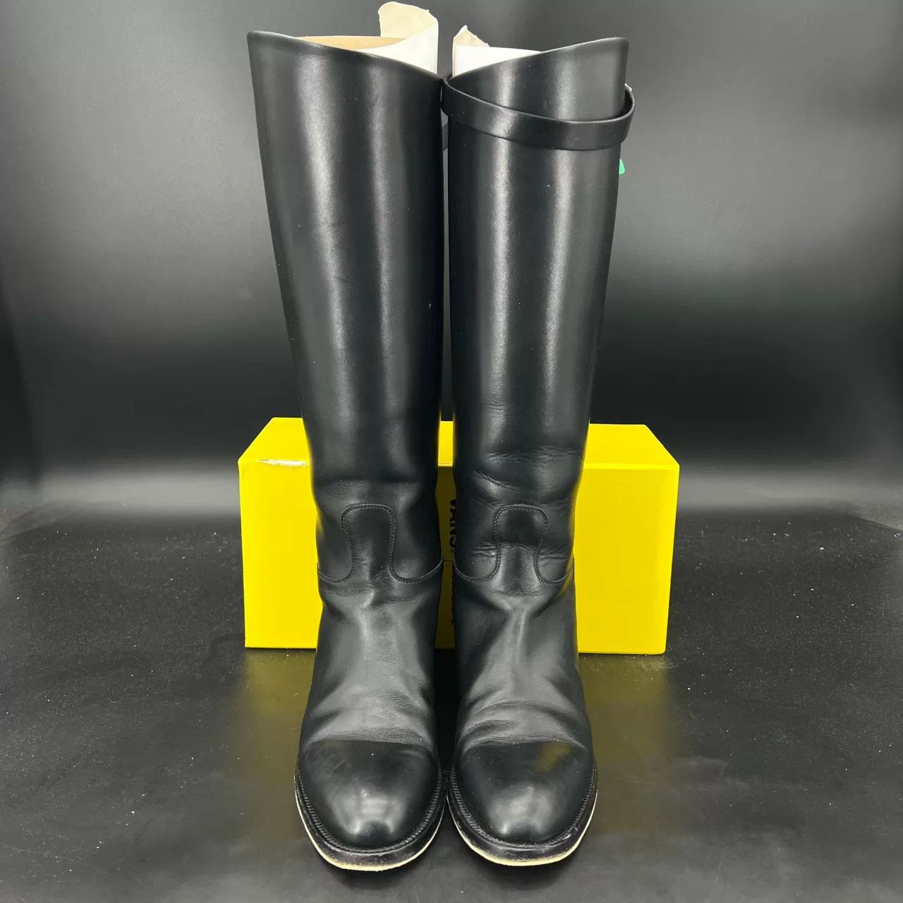 Hermes HERMES Calfskin Knee-High 36, Box & Dust Bag, Worn Size US 5.5 / IT 35.5 - 4 Thumbnail