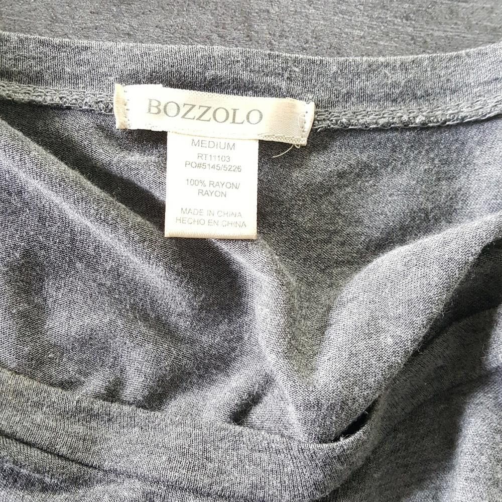 Designer Grey Pocket Studded Short Sleeve Size M / US 6-8 / IT 42-44 - 3 Thumbnail