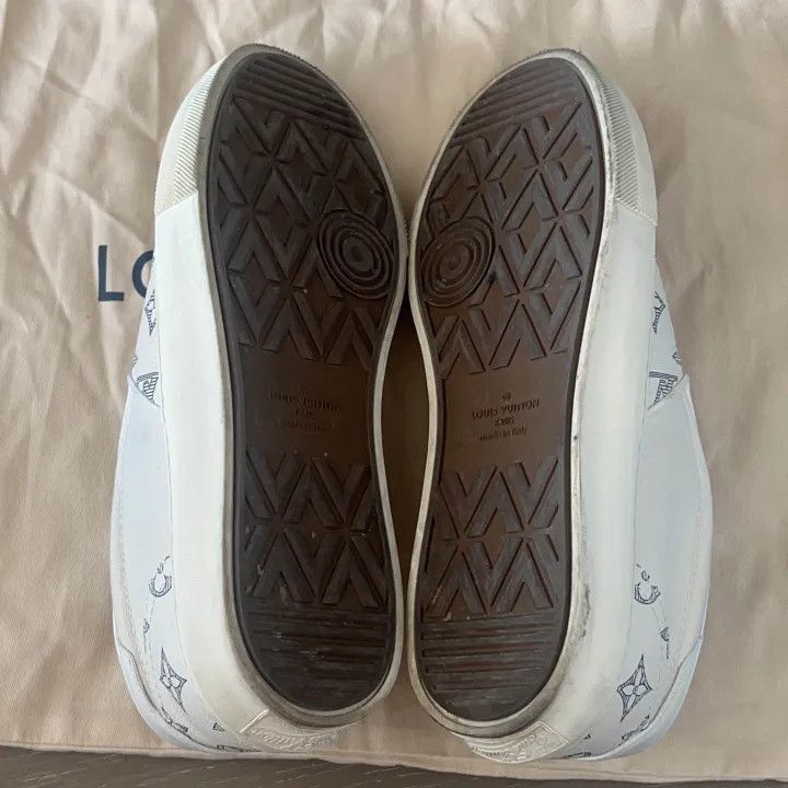 Louis Vuitton Louis Vuitton Trocadero Slip-On Sneakers White -2508 Size US 8.5 / EU 41-42 - 4 Thumbnail