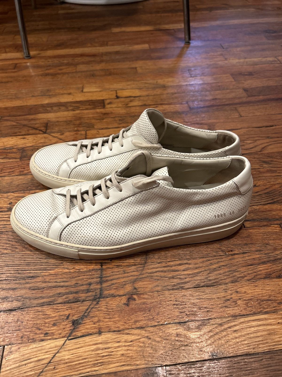 Common Projects Common Project Original Achilles Low Leather Sneakers White Size US 12.5 / EU 45-46 - 1 Thumbnail