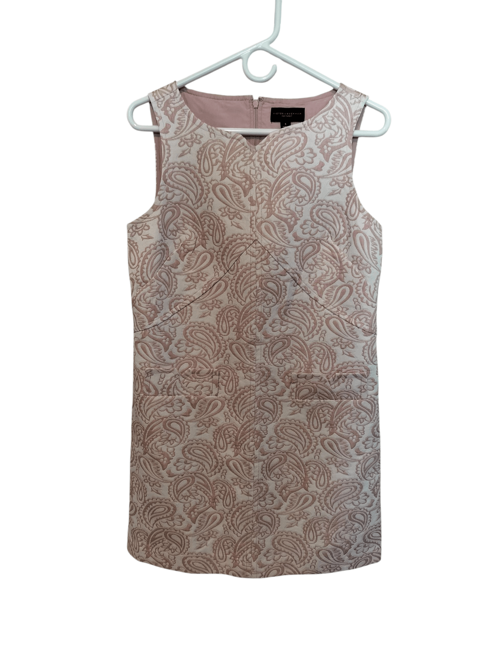 Victoria Beckham Pastel pink pencil dress, preppy minimalist retro, cocktail Size S / US 4 / IT 40 - 1 Thumbnail