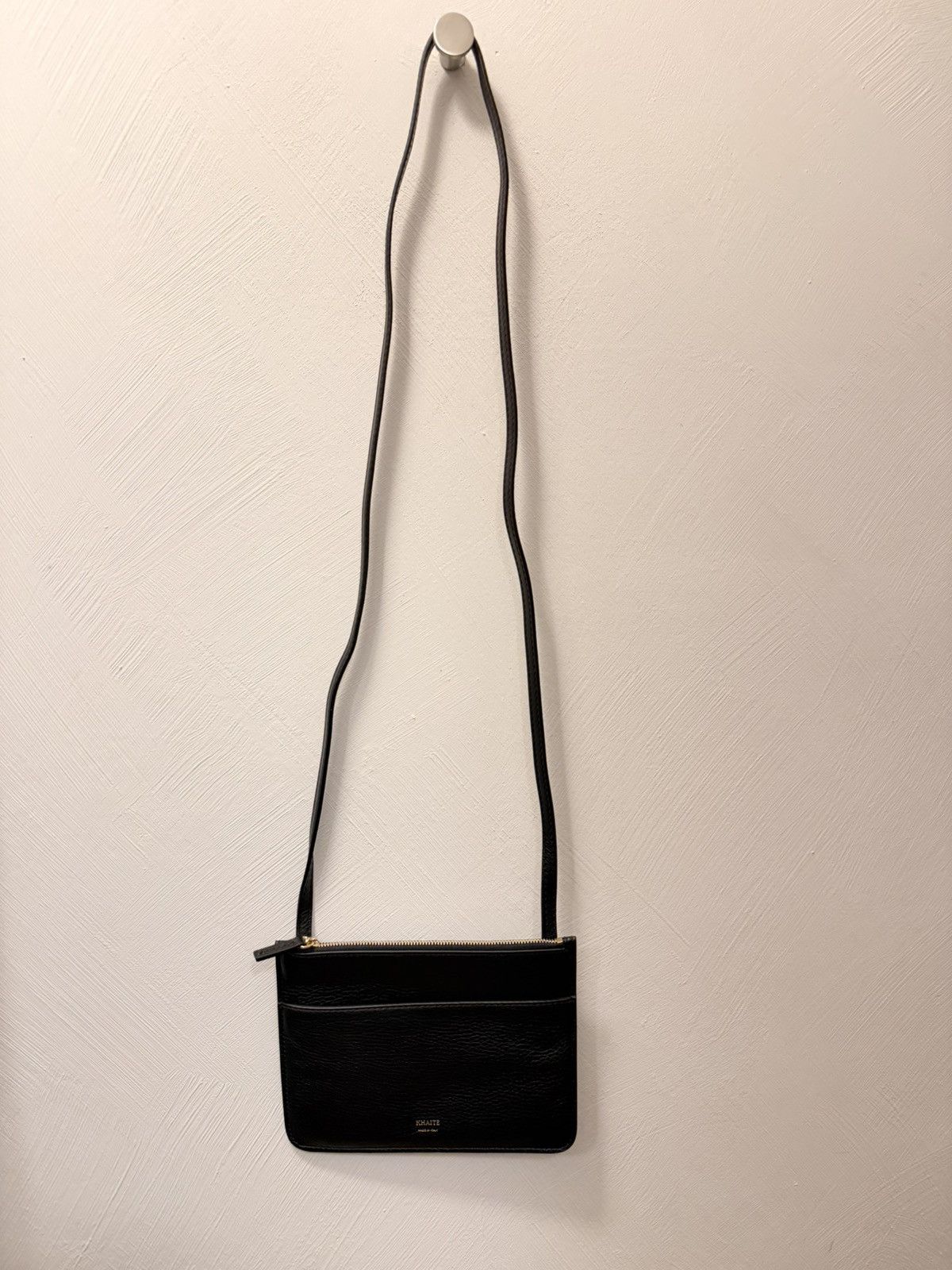 KHAITE Khaite Crossbody Black Leather Wallet Pouch Bag With Zipper Size ONE SIZE - 2 Thumbnail