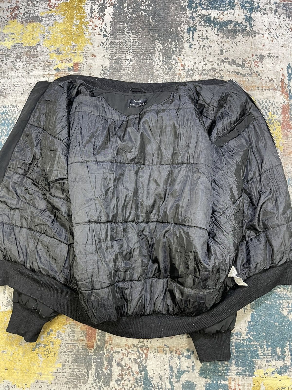 Bershka Bershka Baggy Black Bomber Jackets Size US M / EU 48-50 / 2 - 8 Thumbnail