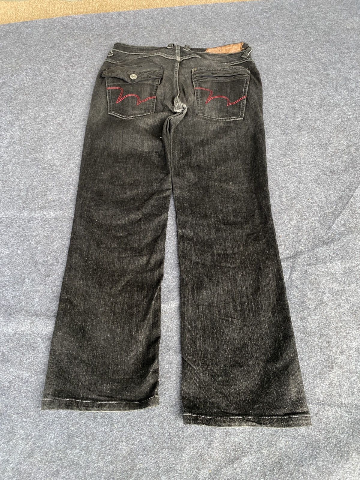 Edwin × PPFM Vintage edwin 503 blue trip denim Size US 29 - 11 Thumbnail