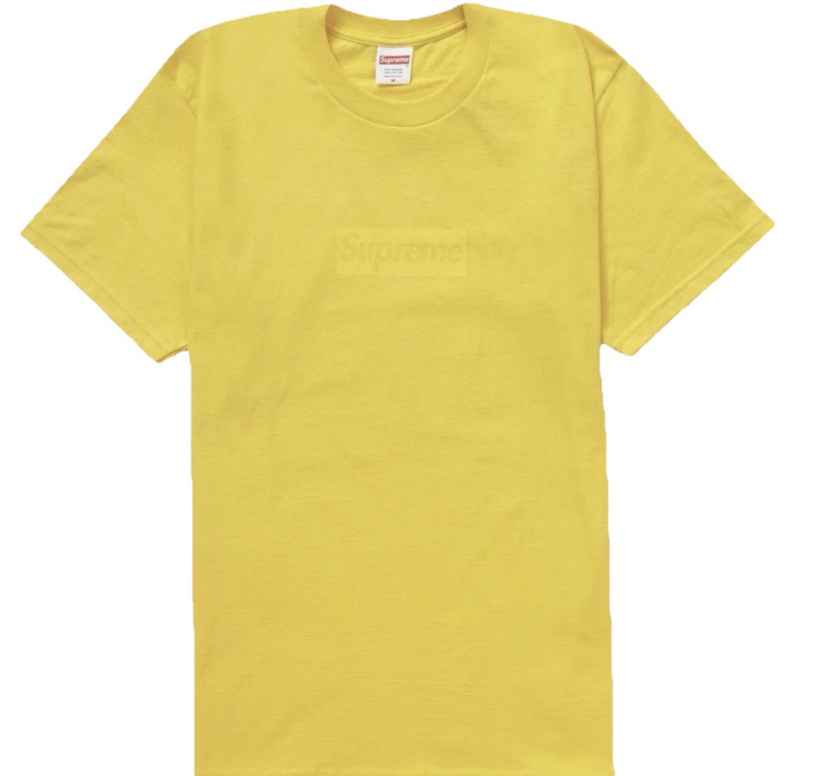 Supreme Supreme bogo Tonal Box Logo Tee Yellow Size Small SS23 NWT Size US S / EU 44-46 / 1 - 1 Thumbnail