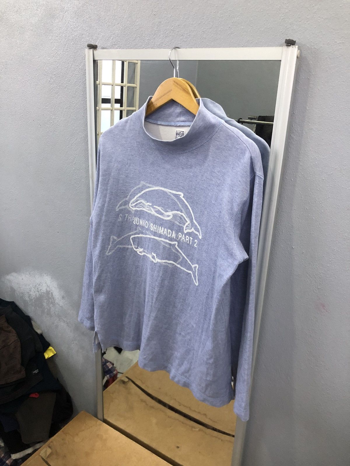 Junko Shimada 90s Part 2 by Junko Shimada Whale Mockneck Sweatshirt Size M / US 6-8 / IT 42-44 - 2 Thumbnail