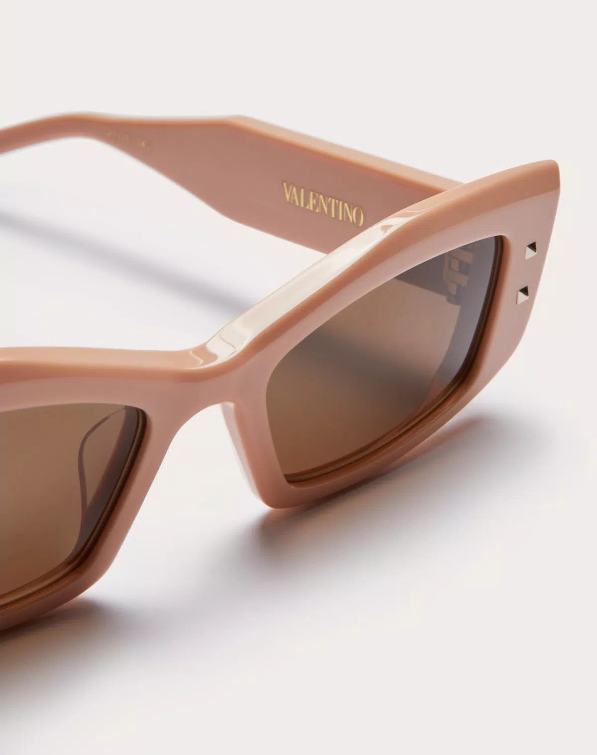 Valentino oc11z0725 Size: 52/ Rectangular Acetate in Beige/gold Size ONE SIZE - 4 Thumbnail
