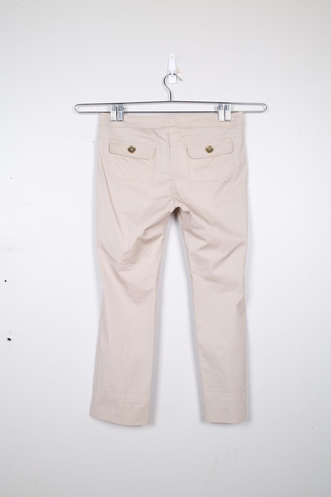 Other 00's Burberry London Gold Accent Straight-Leg-Pant Size 26" / US 2 / IT 38 - 2 Thumbnail