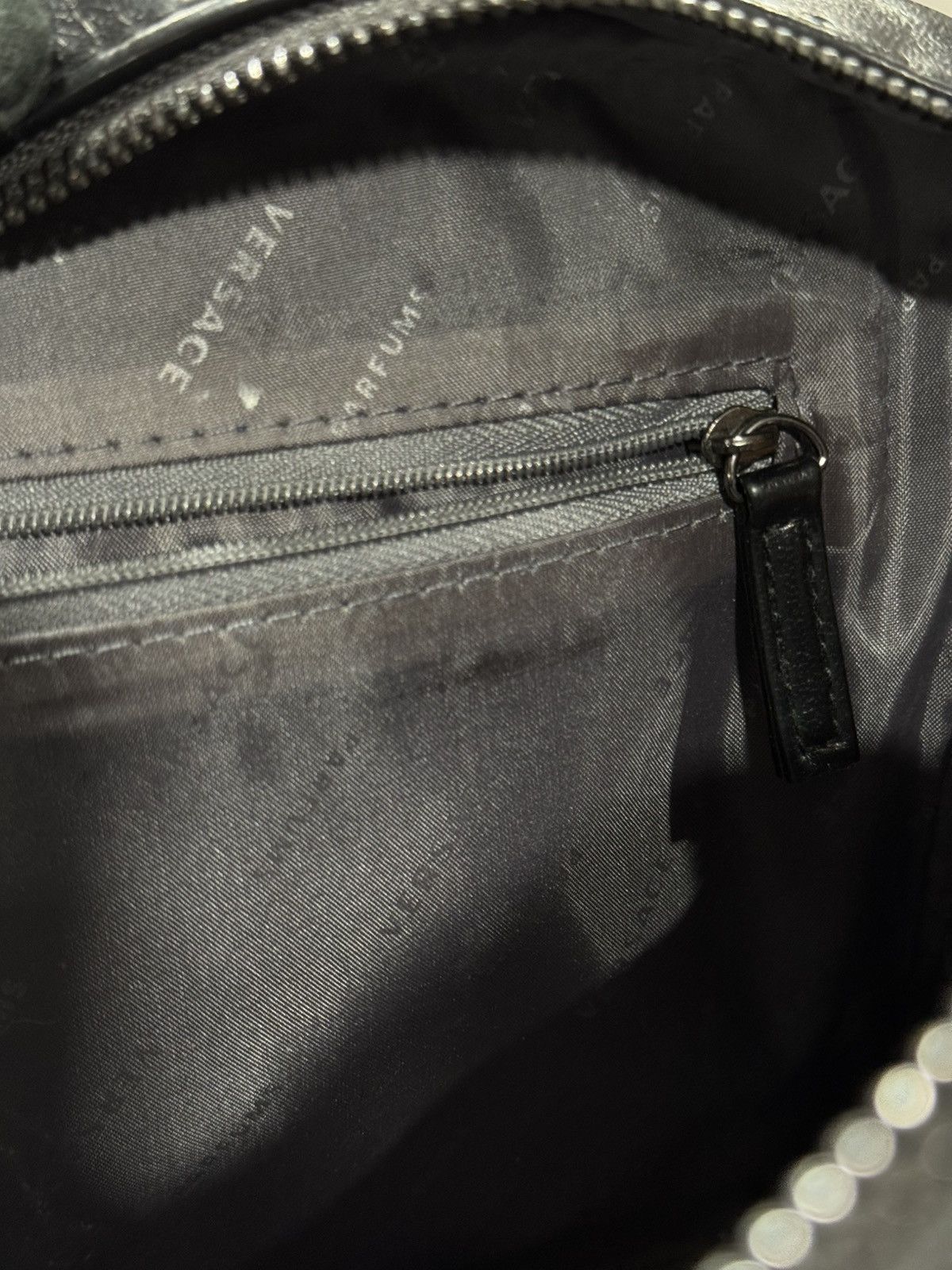 Versace VERSACE Parfums Black & Gray Mesh Detail Travel Toiletry Bag Size ONE SIZE - 7 Thumbnail