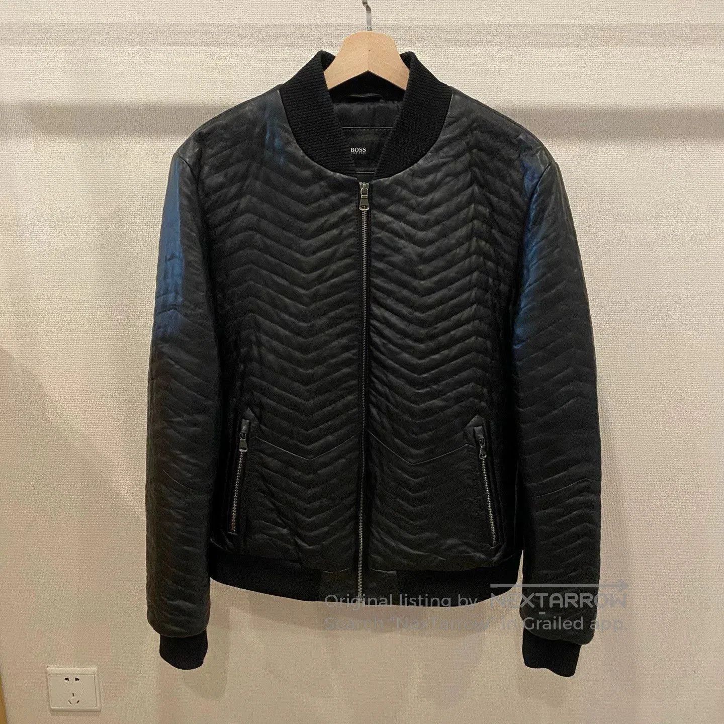 Hugo Boss Boss Black Sheepskin Leather Jacket. Size US M / EU 48-50 / 2 - 1 Thumbnail
